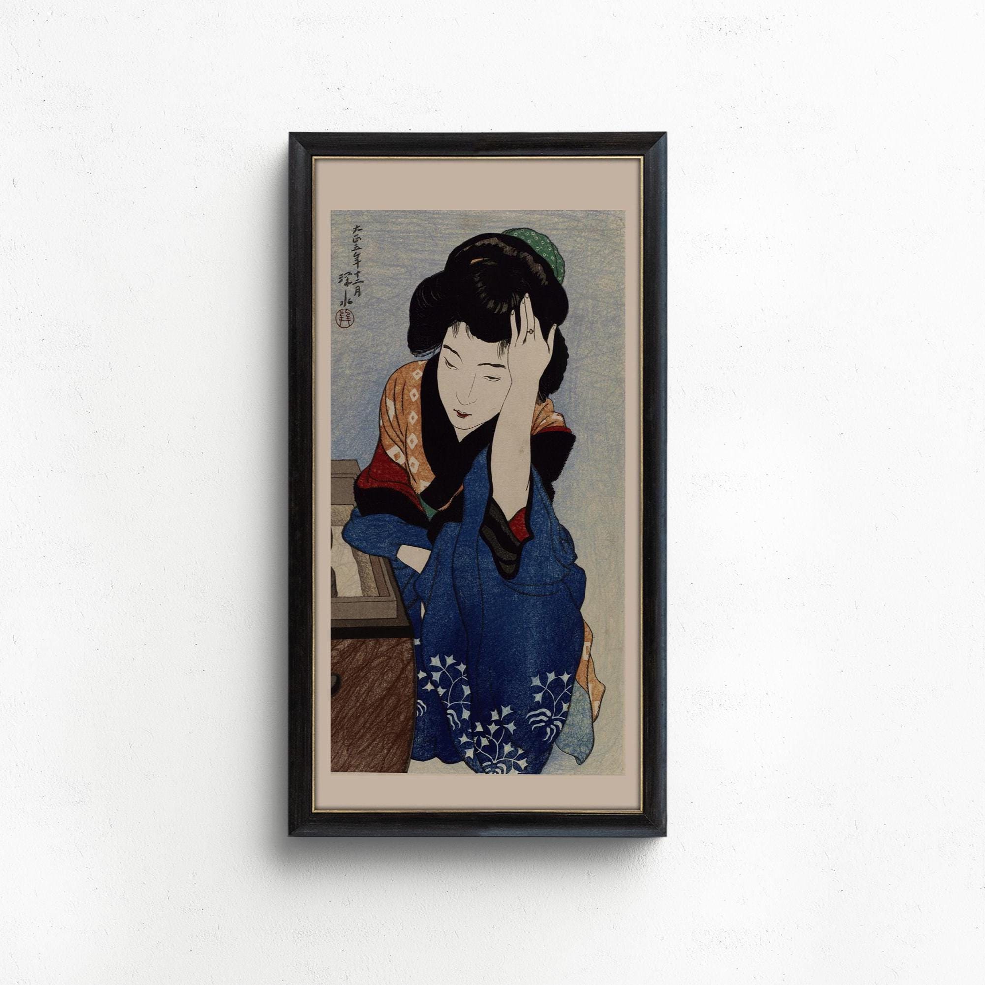 Ito Shinsui Courtesan Art Print: Vintage Japanese Woman Portrait - 9ArtPrints