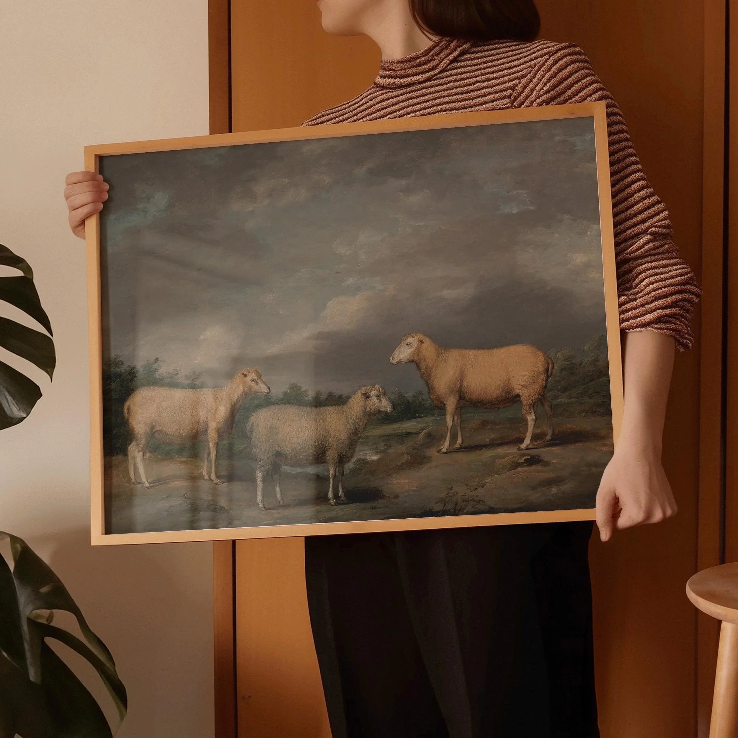 James Ward - Ryelands Sheep | Famous Moody Landscape Art (available handramed or unframed) - 9ArtPrints