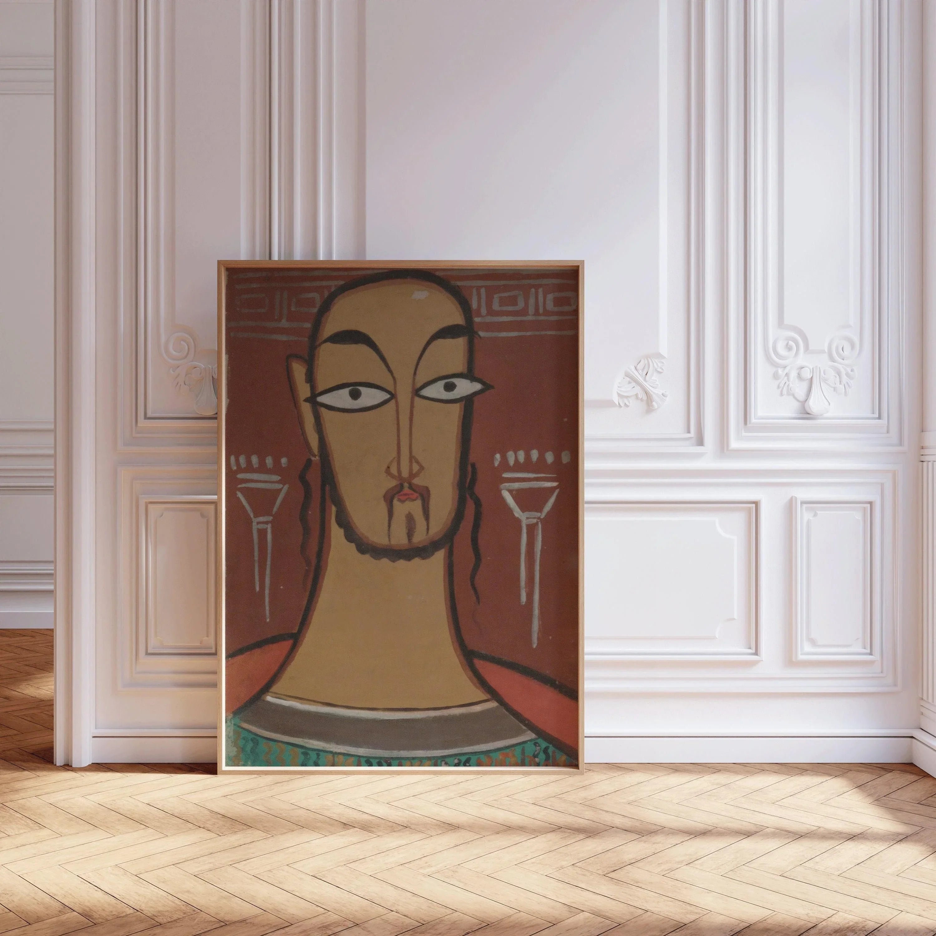 Jamini Roy - Christ (Jishu) | Bengali Art