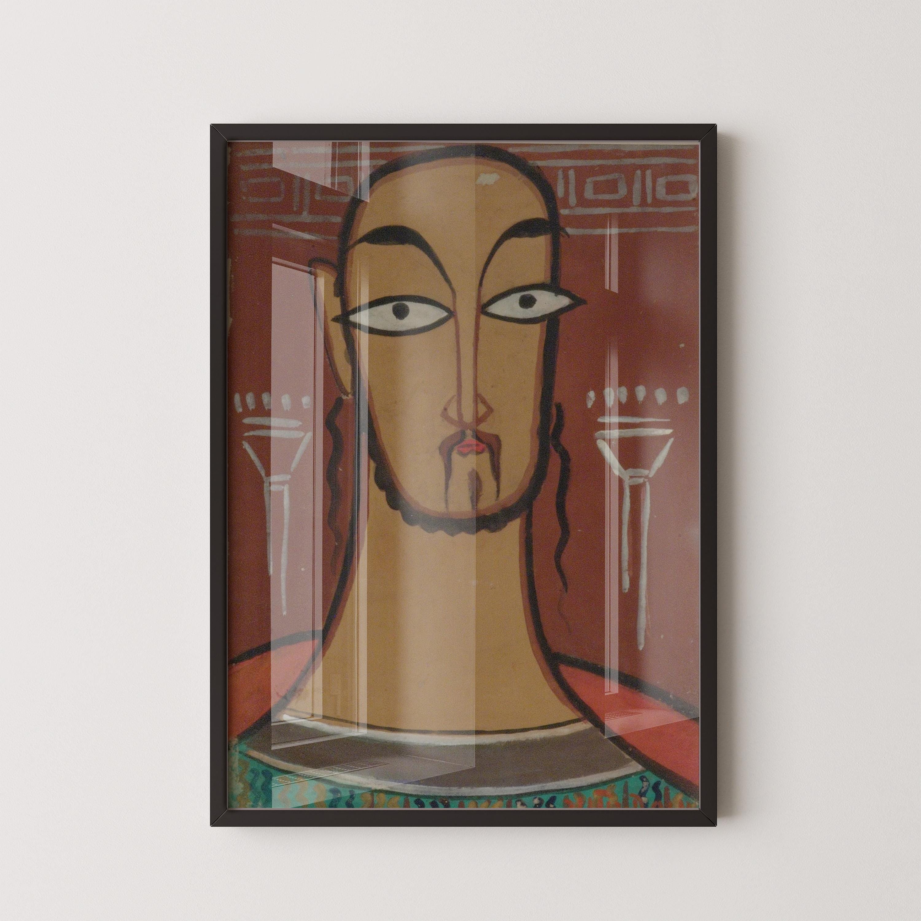Jamini Roy - Christ (Jishu) | Bengali Art