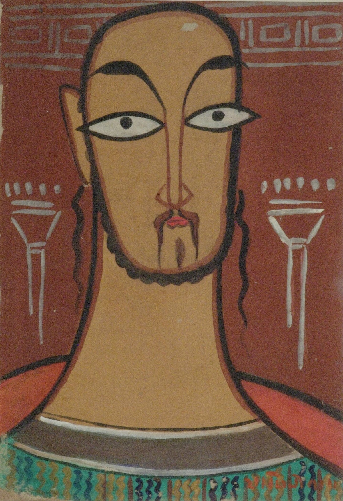 Jamini Roy — Christ (Jishu) | Fine Art Print - 9ArtPrints