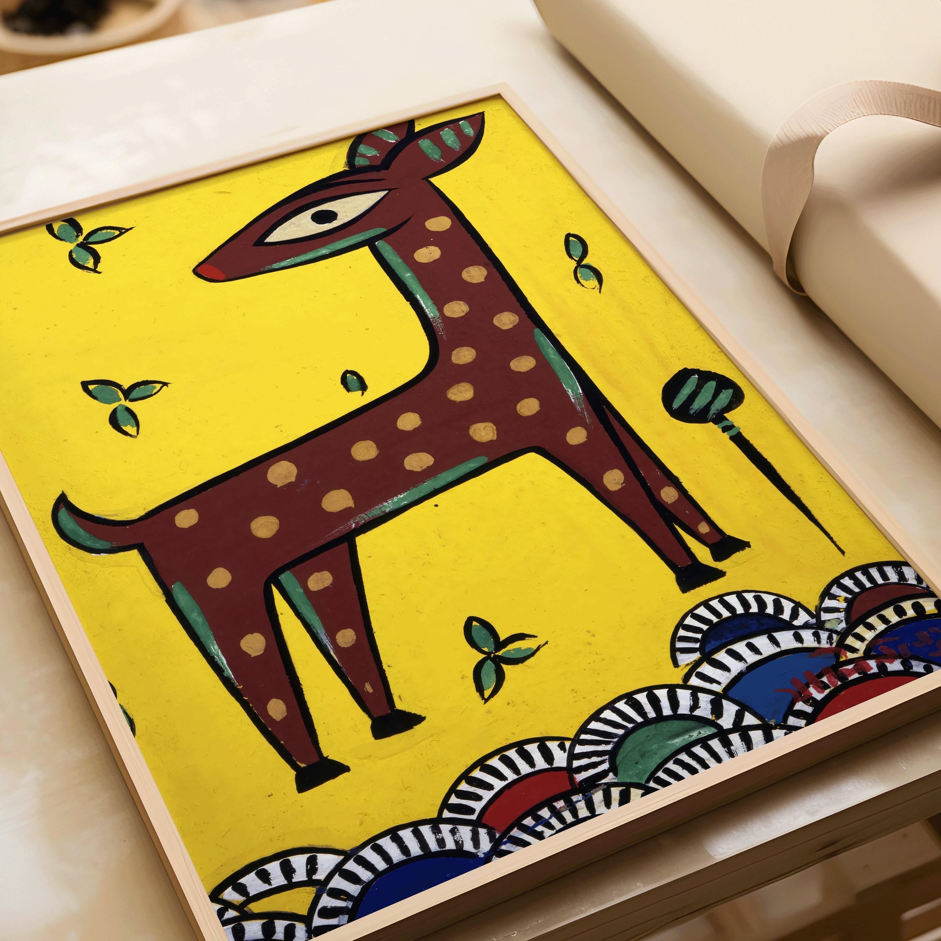 Jamini Roy - Fawn (Horinchhana) | Bengali Art