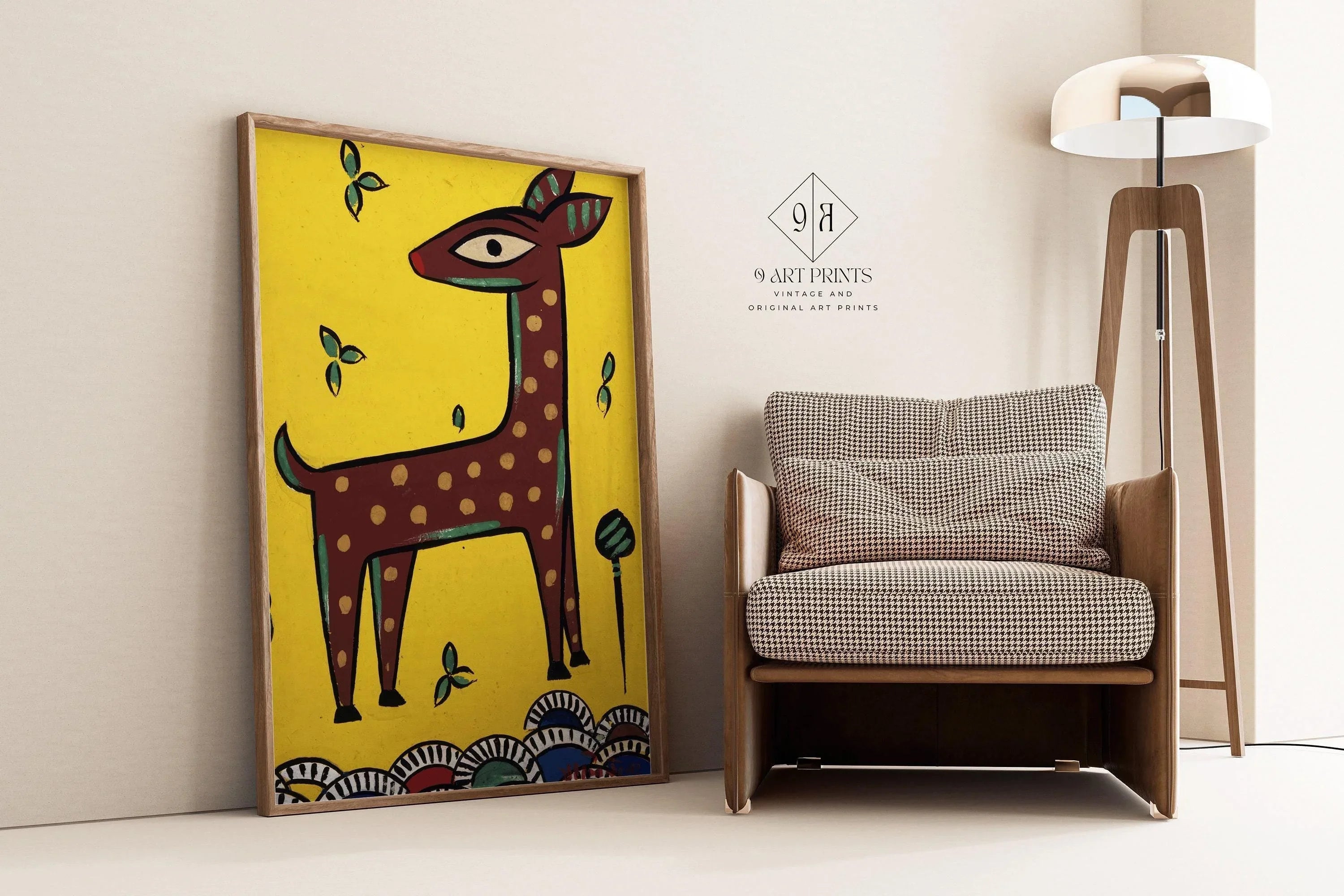 Jamini Roy - Fawn (Horinchhana) | Bengali Art