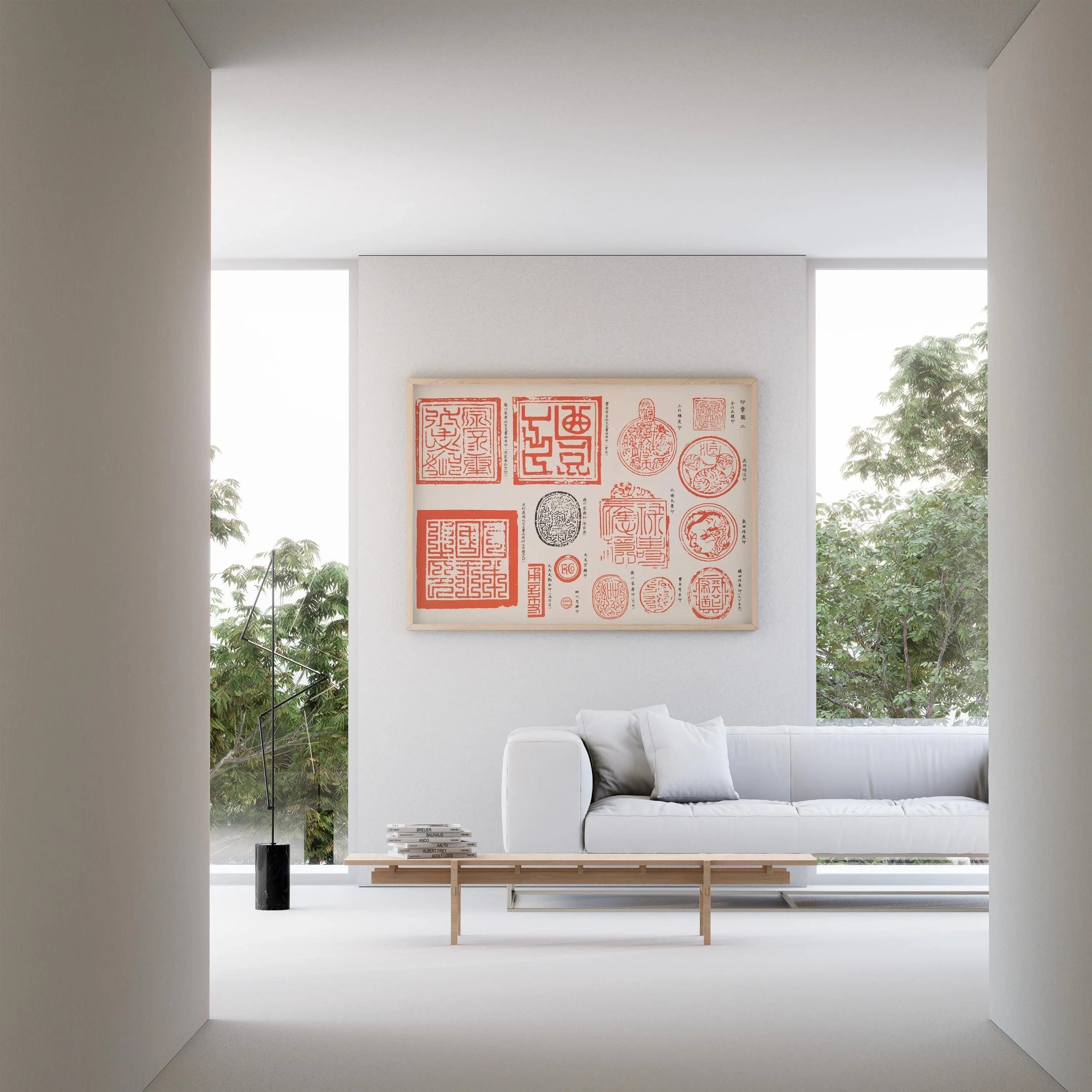 Japanese Family Crests | PRINT | Traditional Stamps of Japanese Dynasties | Shigeo Inobe Art Print