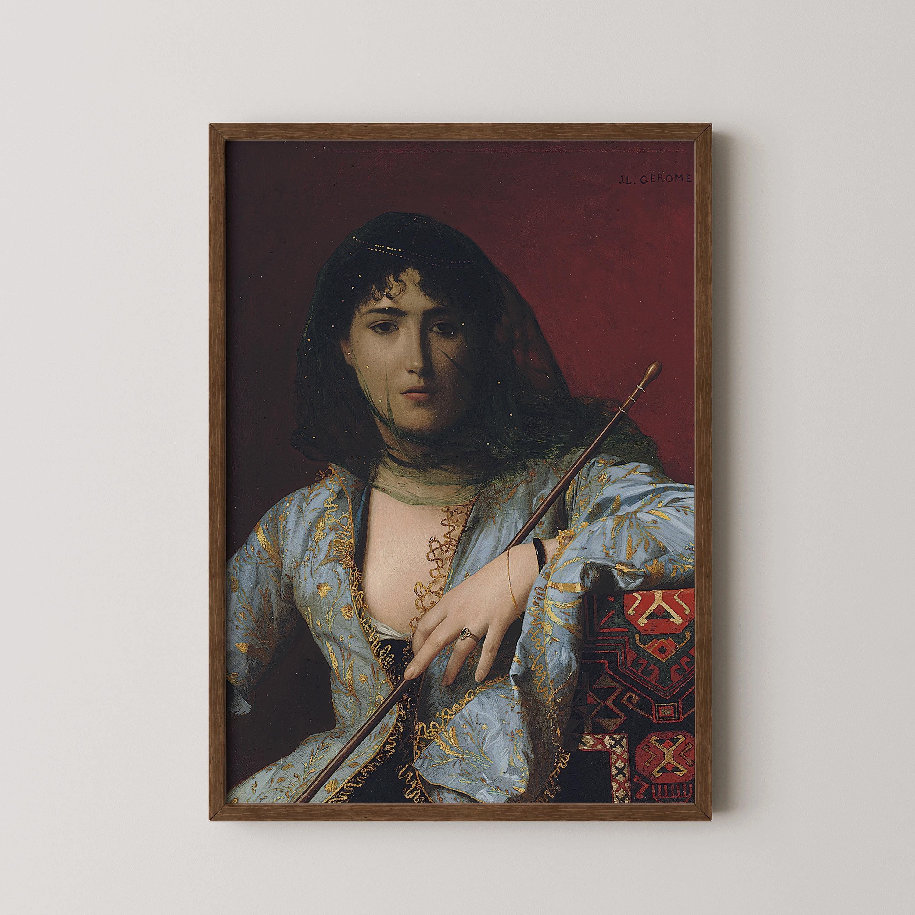 Jean - Léon Gérôme - Veiled Circassian Beauty | Orientalist Art