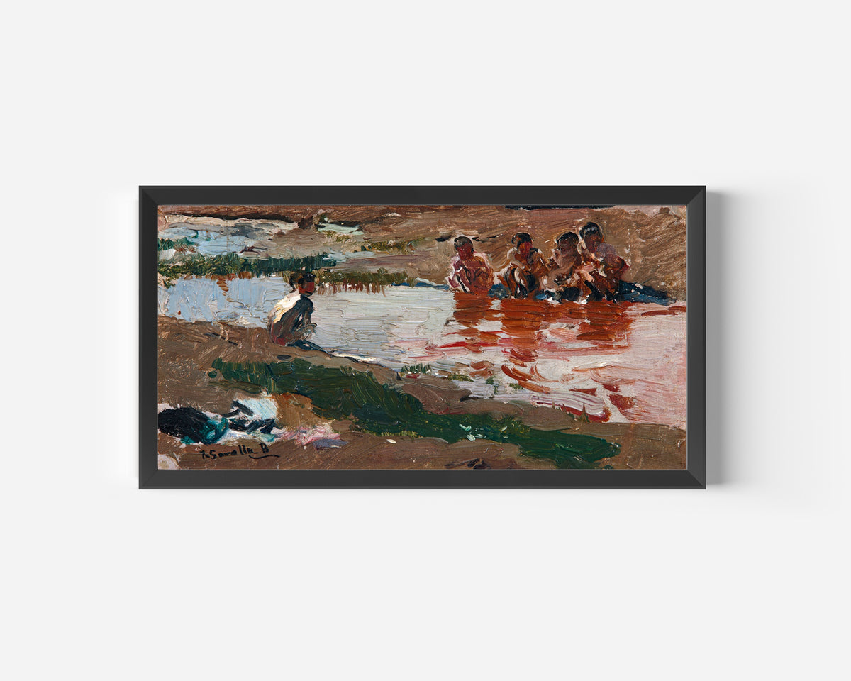 Joaquín Sorolla — At the Riverside | Fine Art Print - 9ArtPrints