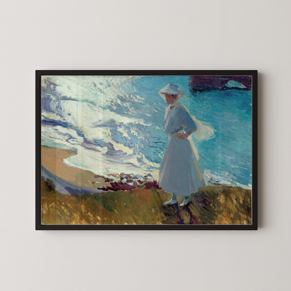 Joaquín Sorolla — María on the Beach at Biarritz (Contre-jour) | Fine Art Print - 9ArtPrints