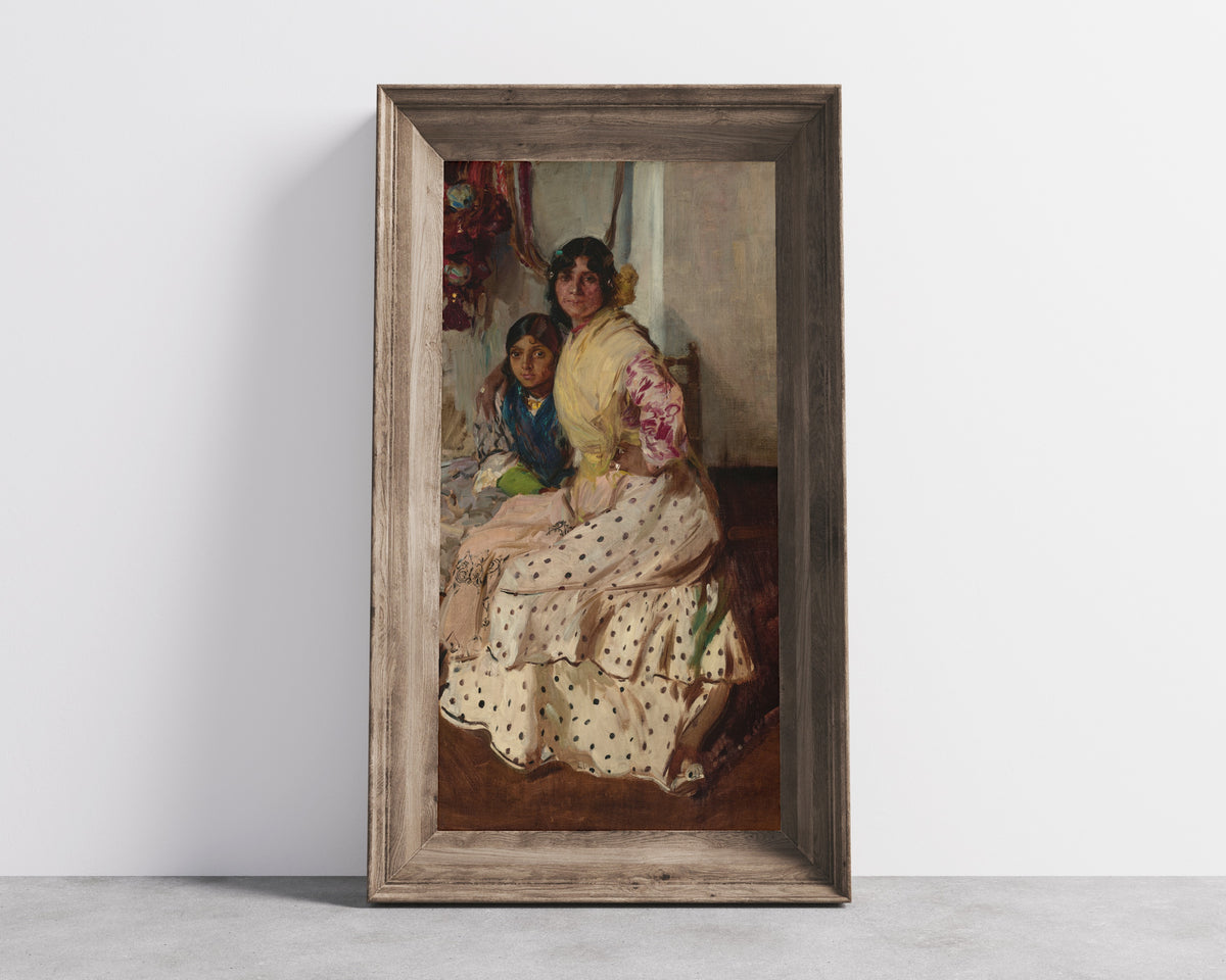 Joaquín Sorolla — Pepilla the Gypsy and Her Daughter | Fine Art Print - 9ArtPrints