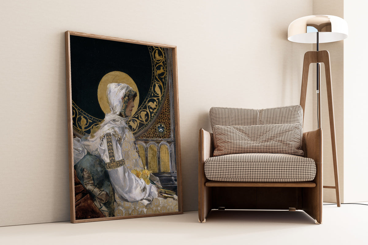 Joaquín Sorolla — Saint in Prayer (Santa en oración) | Fine Art Print - 9ArtPrints