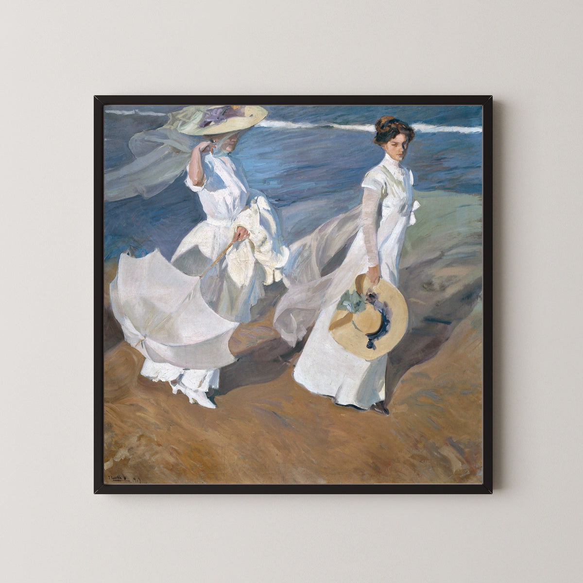 Joaquín Sorolla — Strolling along the Seashore | Fine Art Print - 9ArtPrints