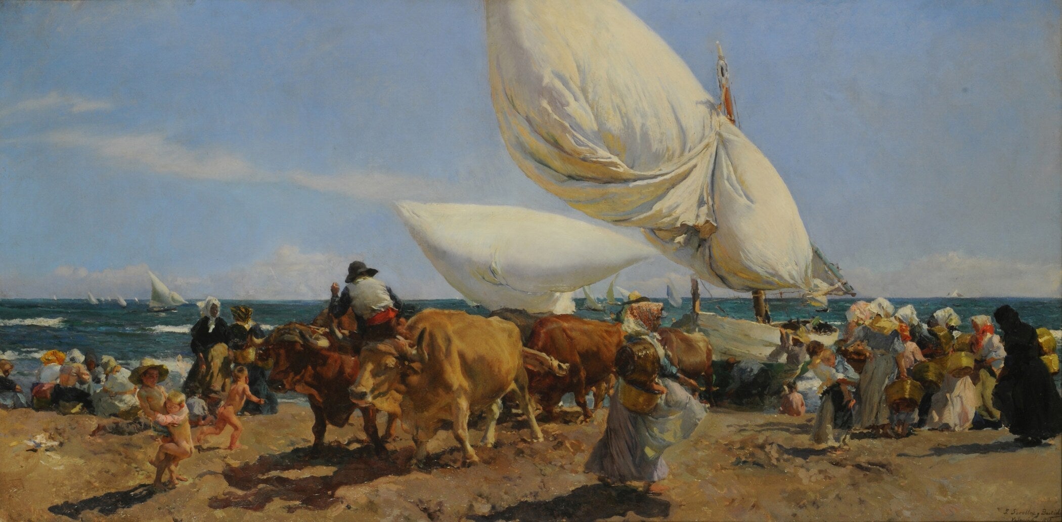 Joaquín Sorolla — The Return of the Fish | Fine Art Print - 9ArtPrints