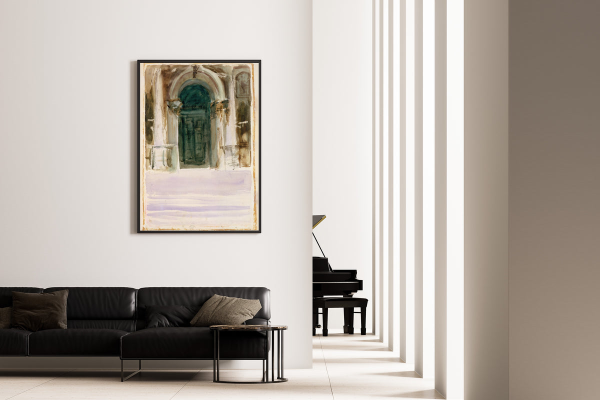 John Singer Sargent — Green Door, Santa Maria della Salute | Fine Art Print - 9ArtPrints