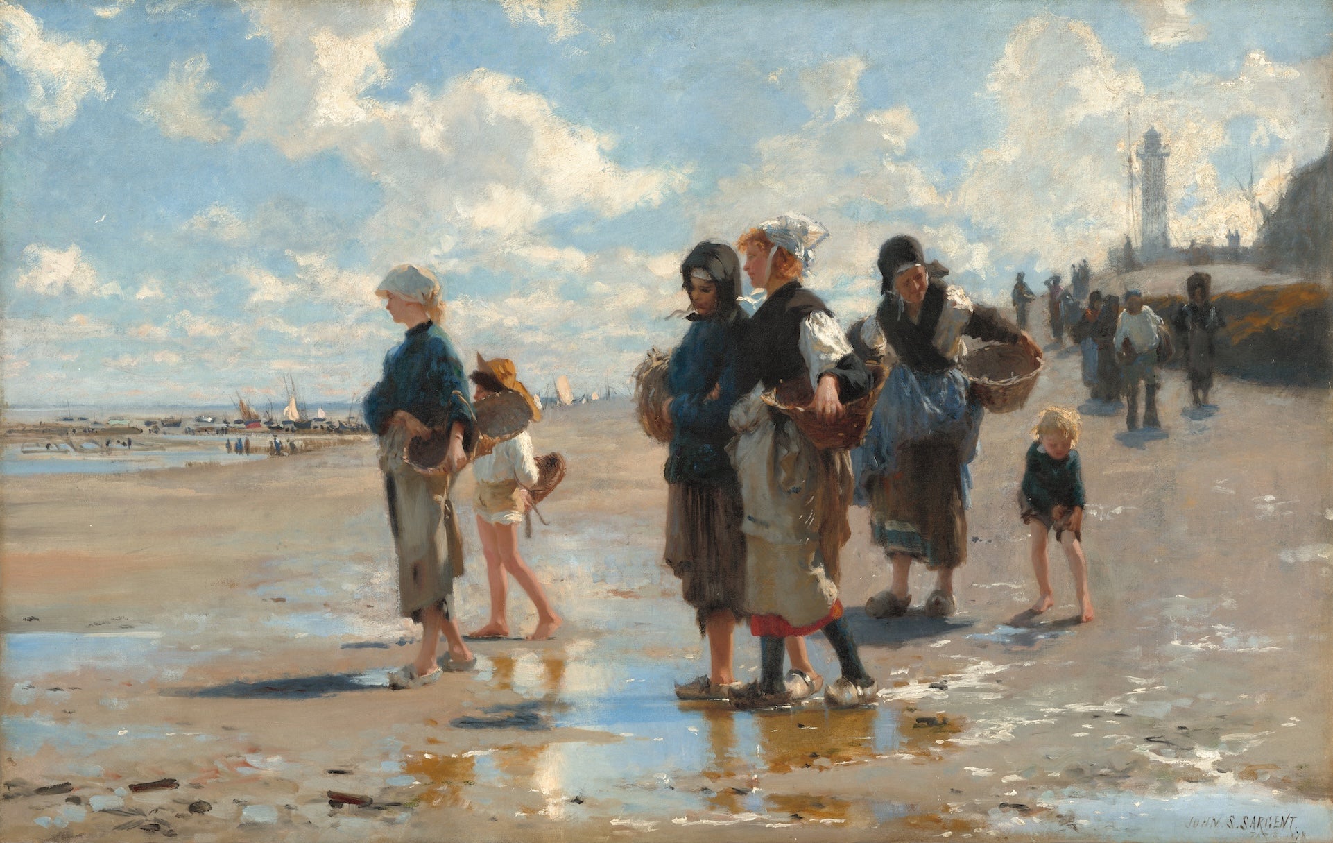 John Singer Sargent — Oyster Gatherers of Cancale | Fine Art Print - 9ArtPrints