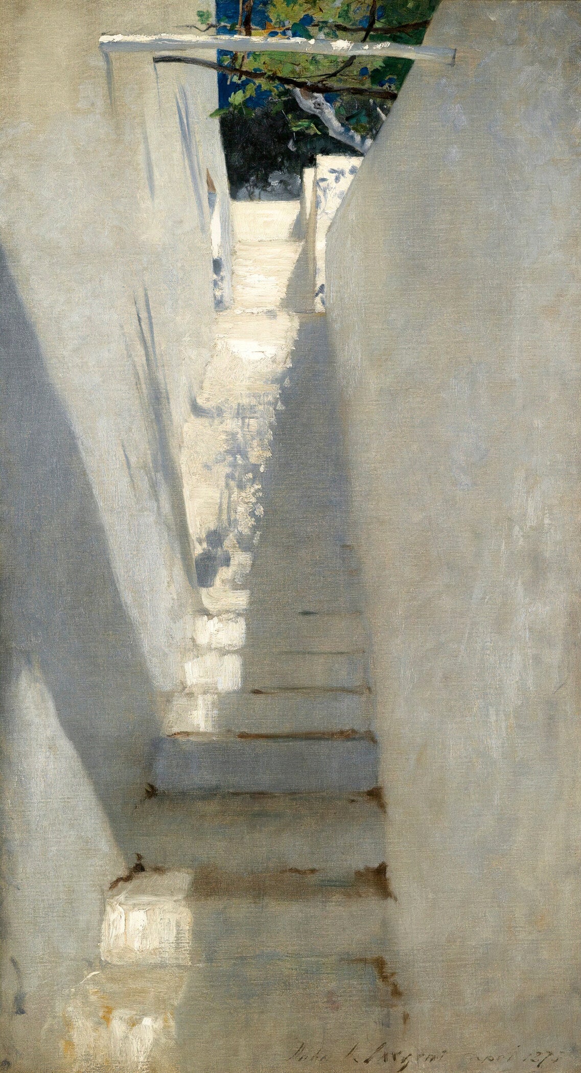 John Singer Sargent — Staircase in Capri | Fine Art Print - 9ArtPrints