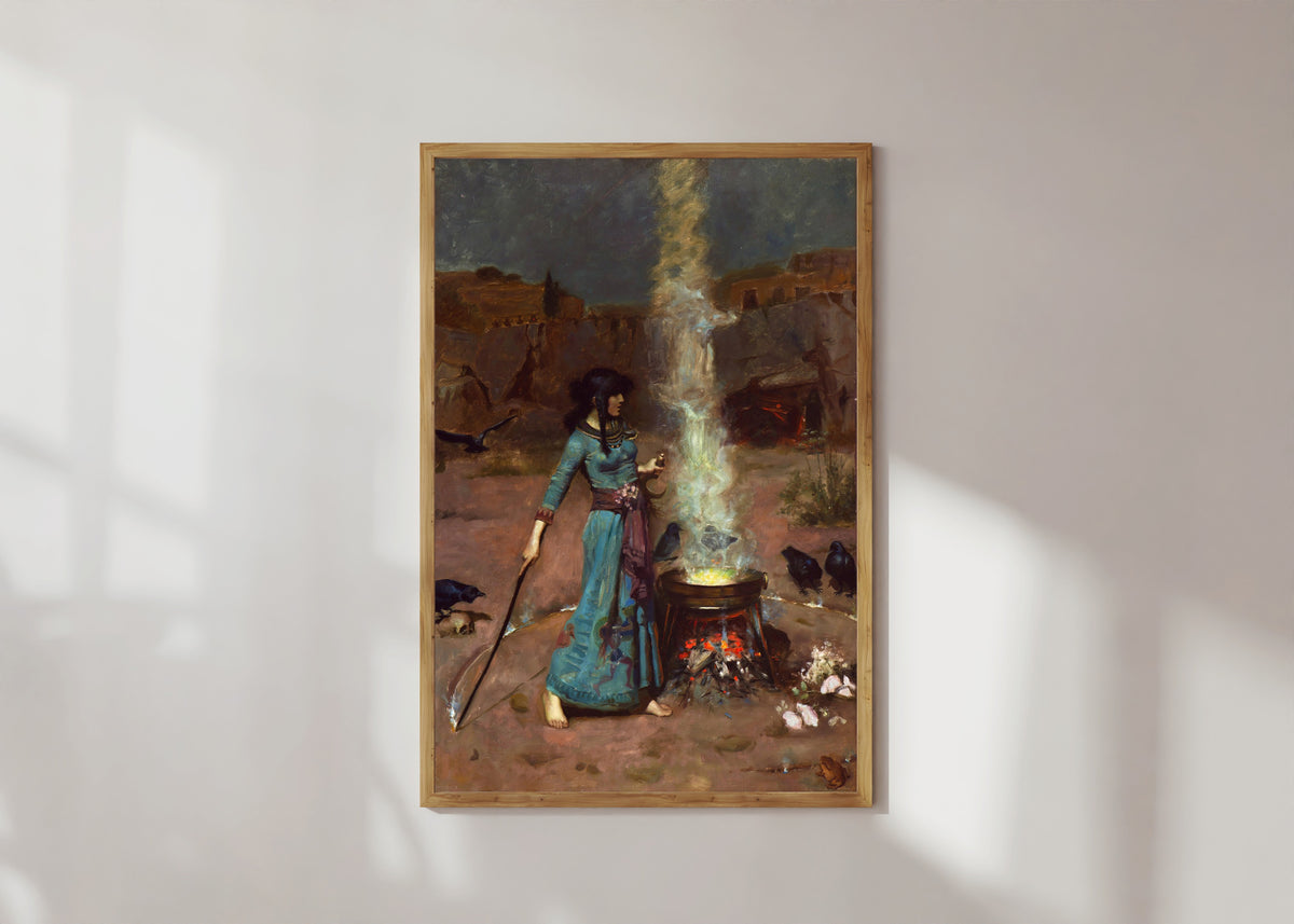 John William Waterhouse — The Magic Circle | Pre-Raphaelite Art Print