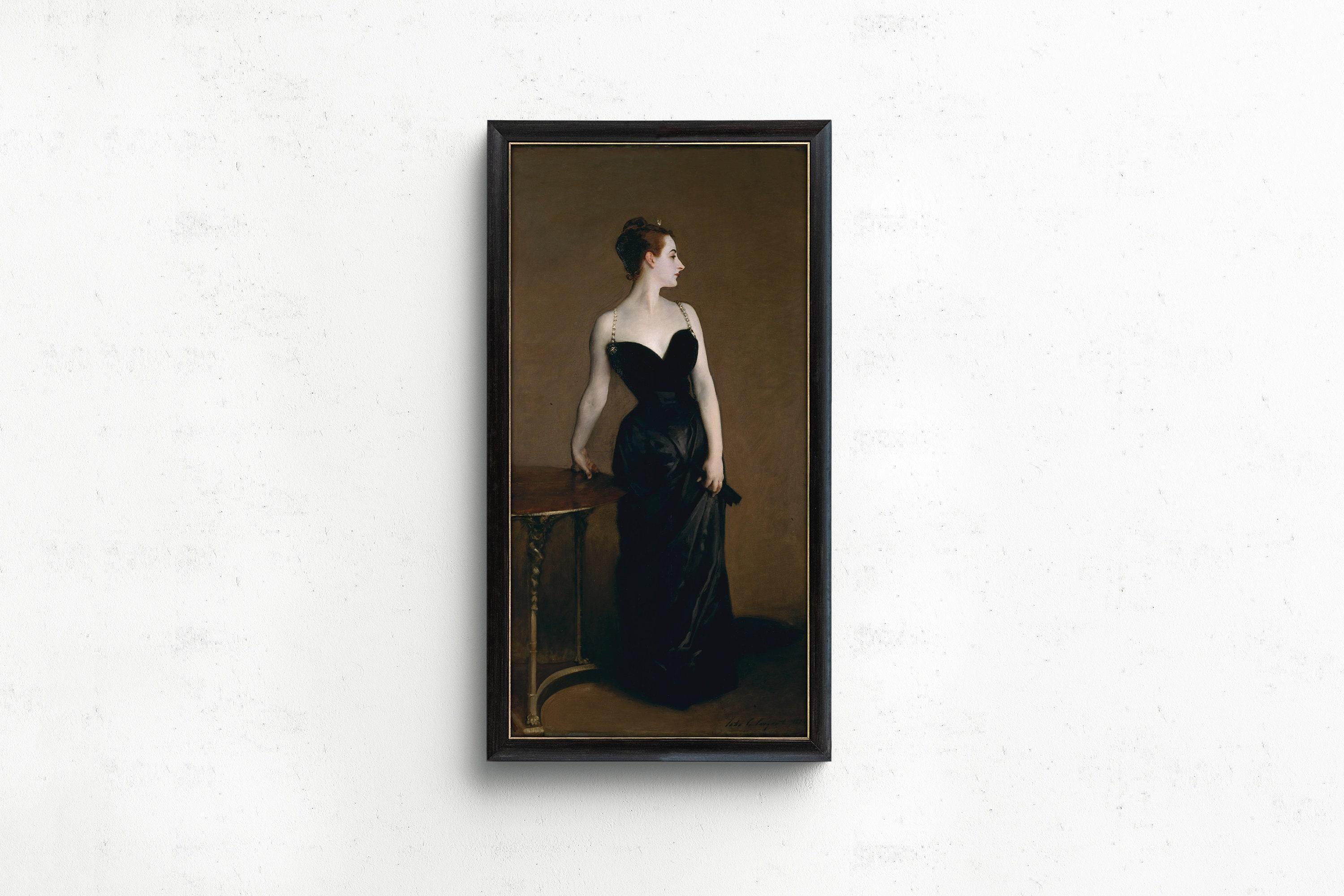 Jonathan Singer Sargent - Madame X | Famous Vintage Narrow Vertical Art (available handframed or unframed) 2x1 - 9ArtPrints