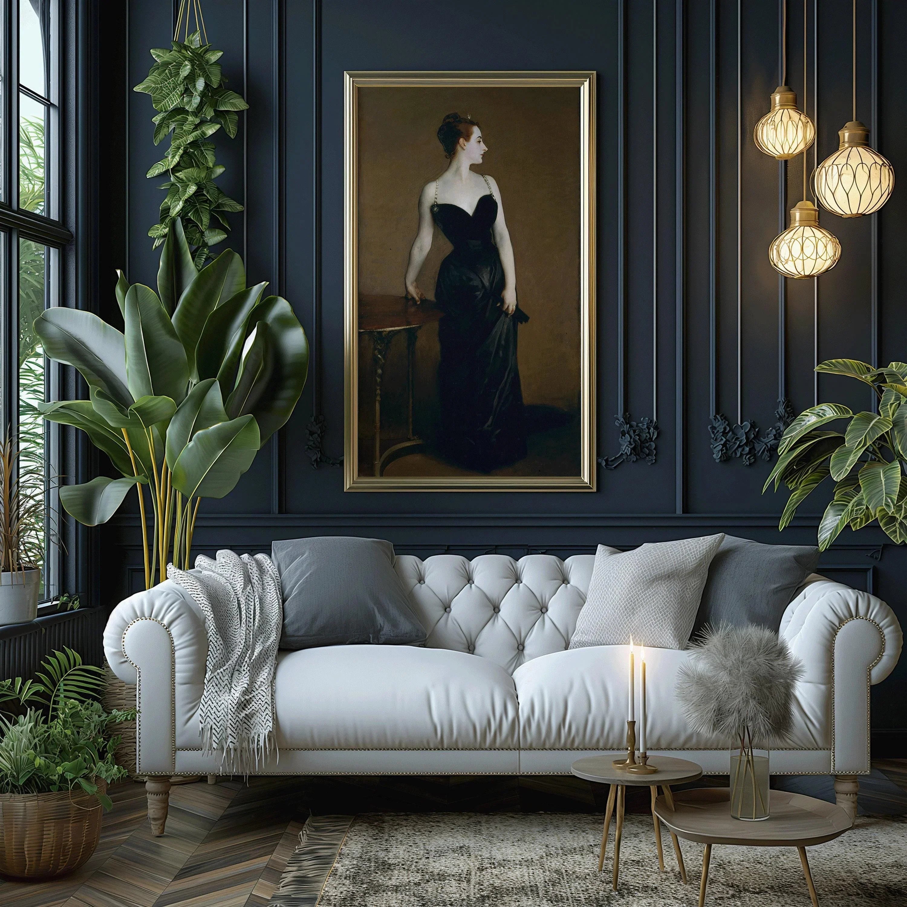 Jonathan Singer Sargent - Madame X | Famous Vintage Narrow Vertical Art (available handframed or unframed) 2x1 - 9ArtPrints