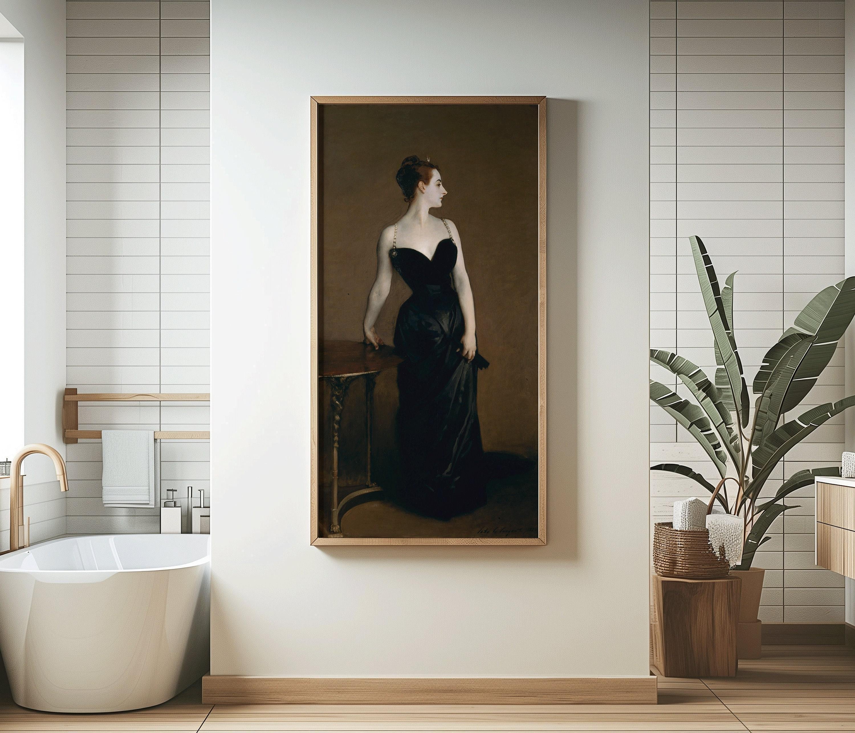 Jonathan Singer Sargent - Madame X | Famous Vintage Narrow Vertical Art (available handframed or unframed) 2x1 - 9ArtPrints