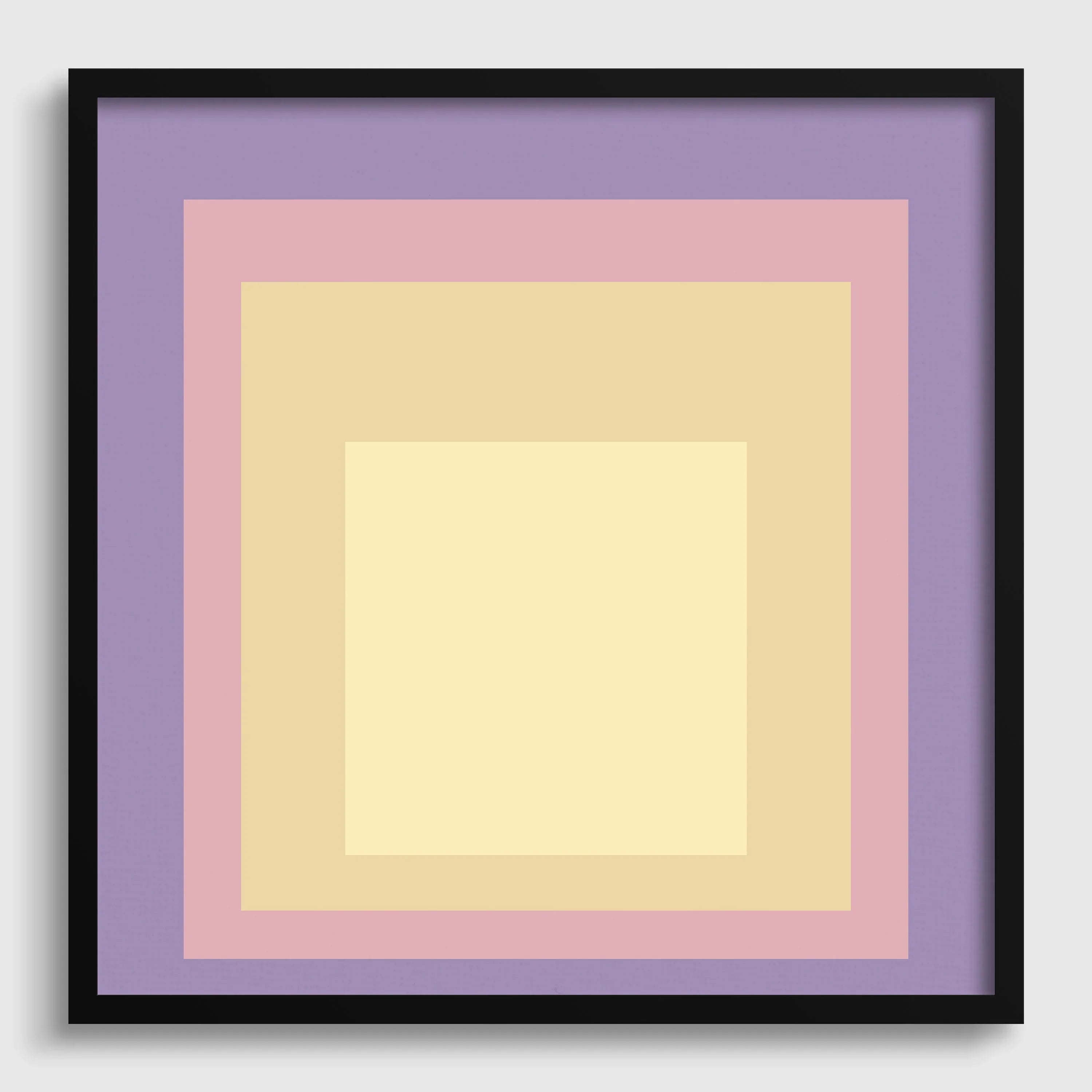 Josef Albers Inspired ‘Dusk’ Art Print: Mid - Century Modern Homage to the Square - 9ArtPrints