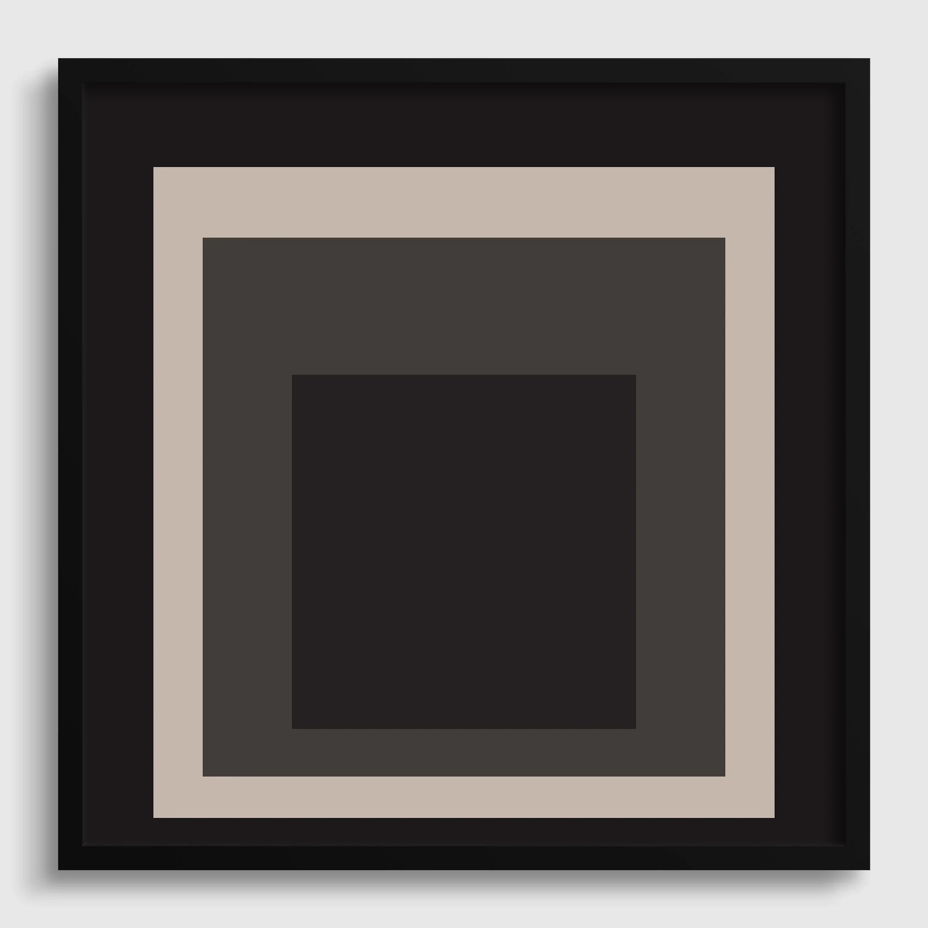 Josef Albers Inspired - Elegance - Homage to the Square Giclee Print: Mid - Century Modern Art - 9ArtPrints