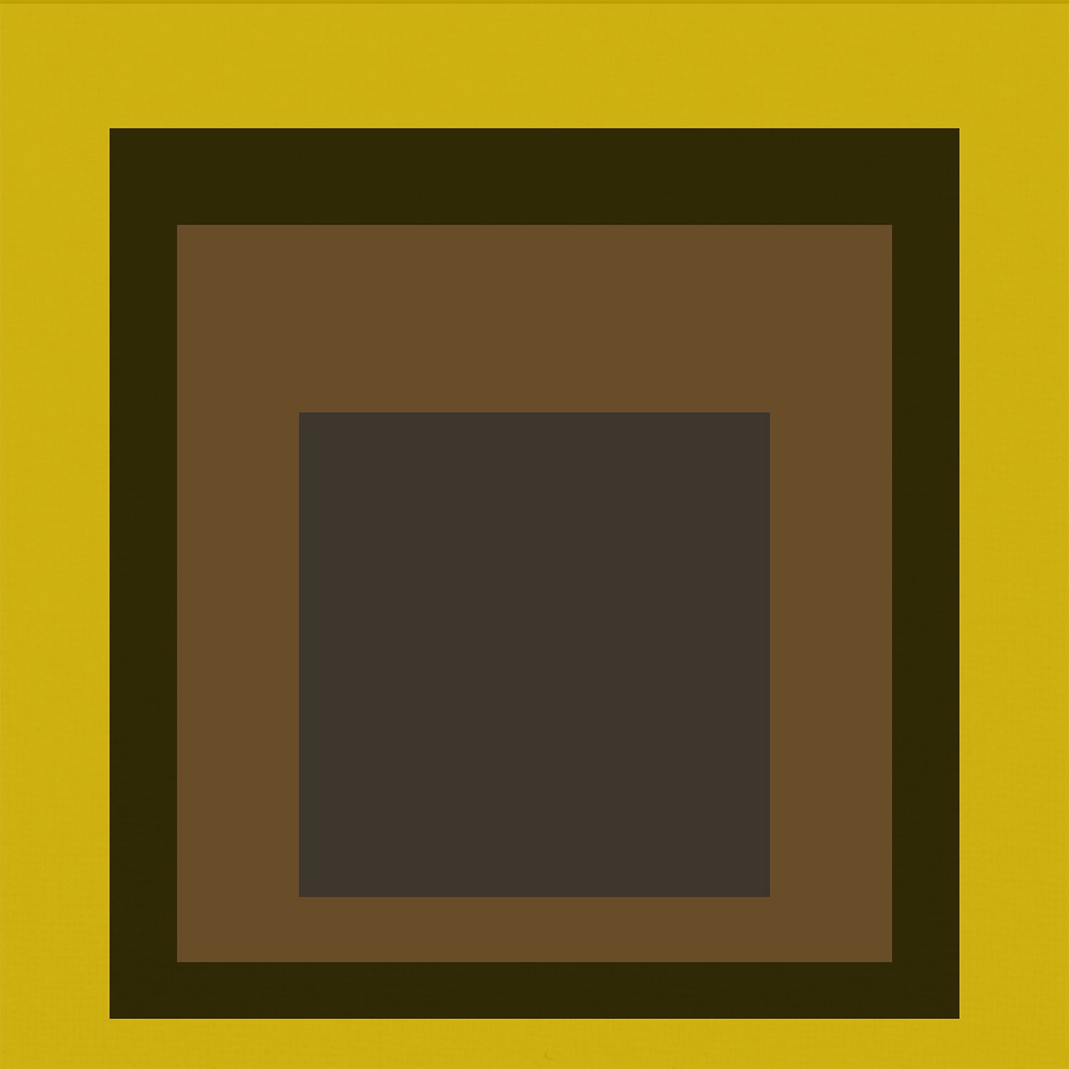 Josef Albers Inspired 'Harvest' Giclee Print: Mid - Century Modern Art, Mustard Yellow - 9ArtPrints