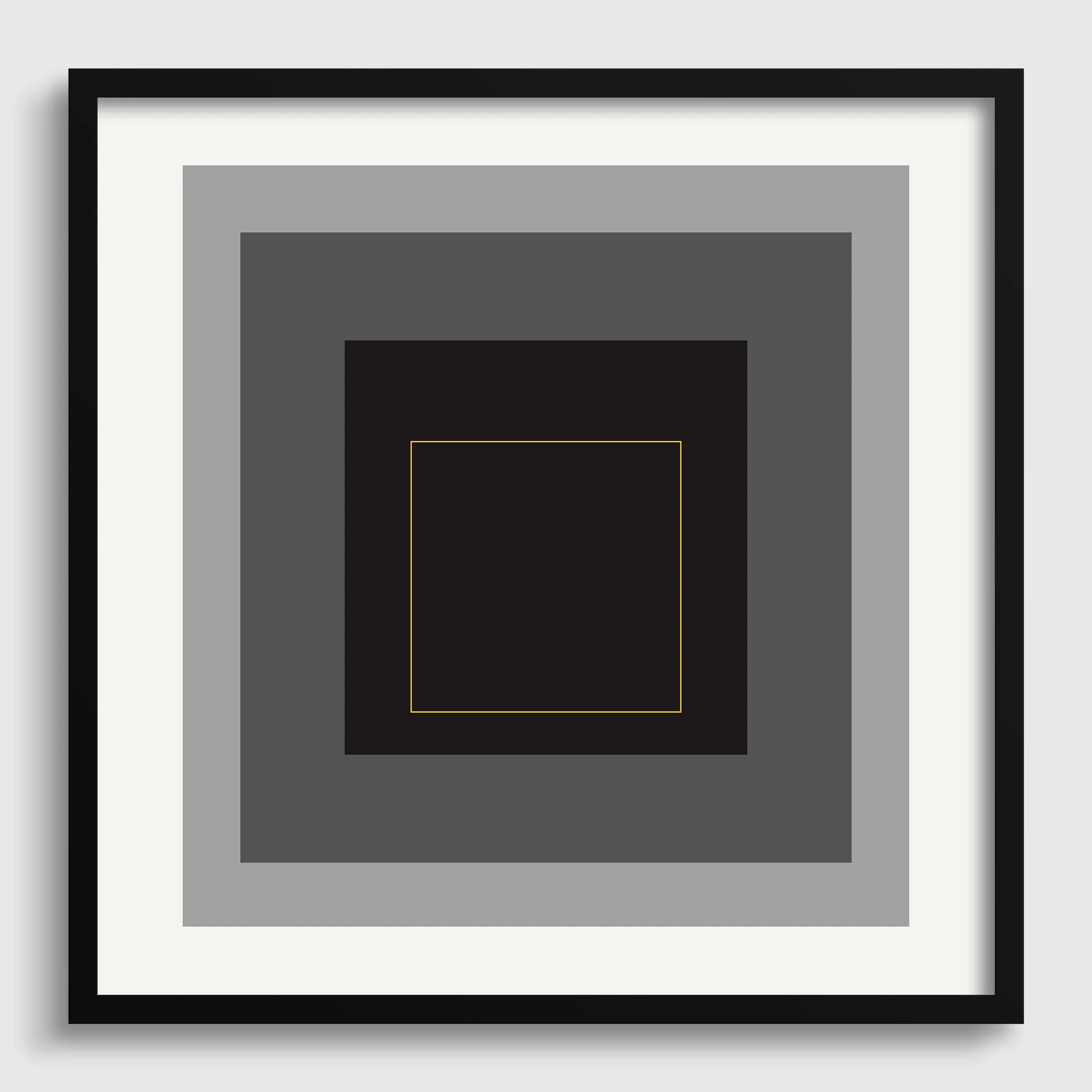 Josef Albers Inspired Homage to the Square Giclee Print: Mid - Century Modern Art (1x1) - 9ArtPrints