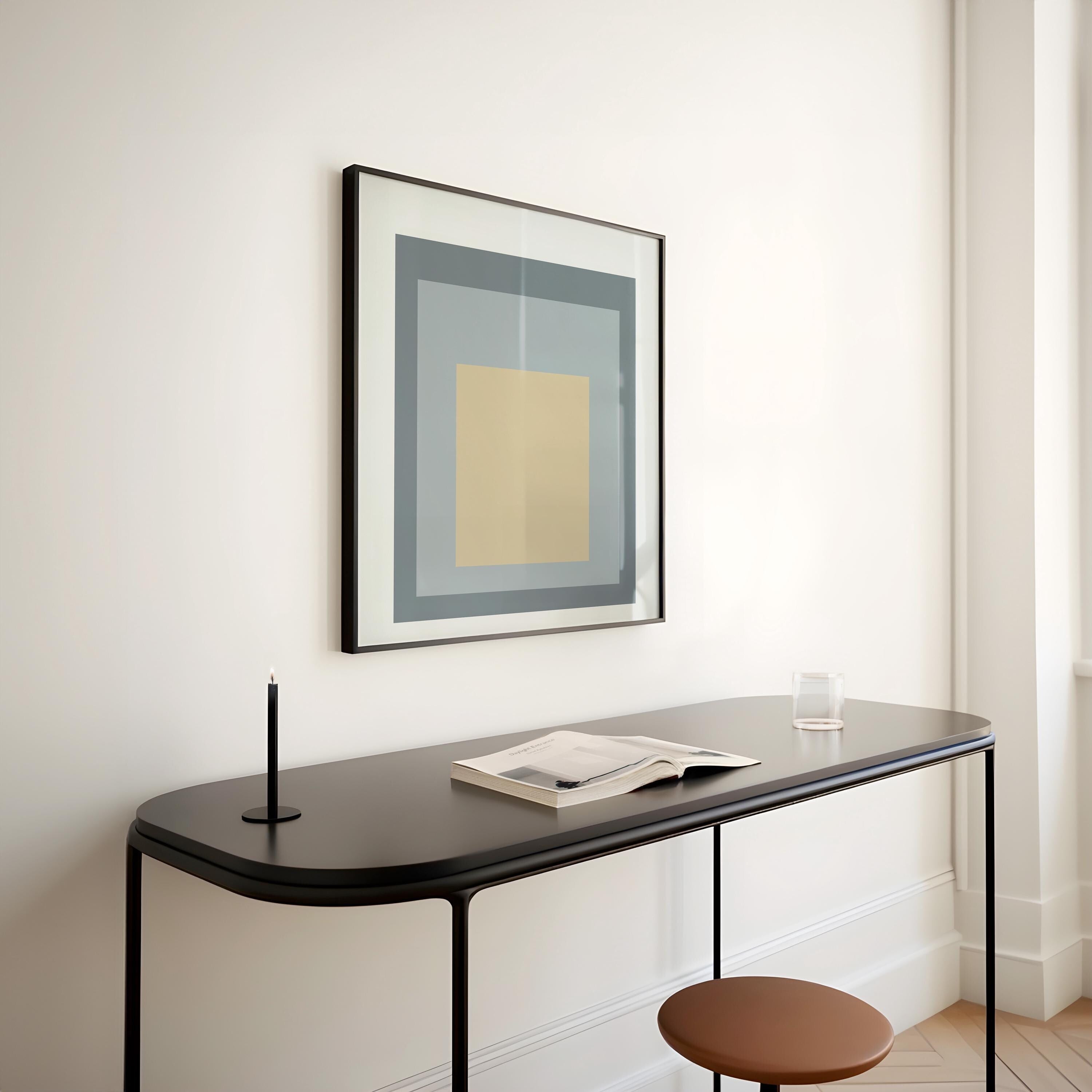 Josef Albers Inspired 'Homage to the Square' Giclée Print: Mid - Century Modern Art (1x1) - 9ArtPrints