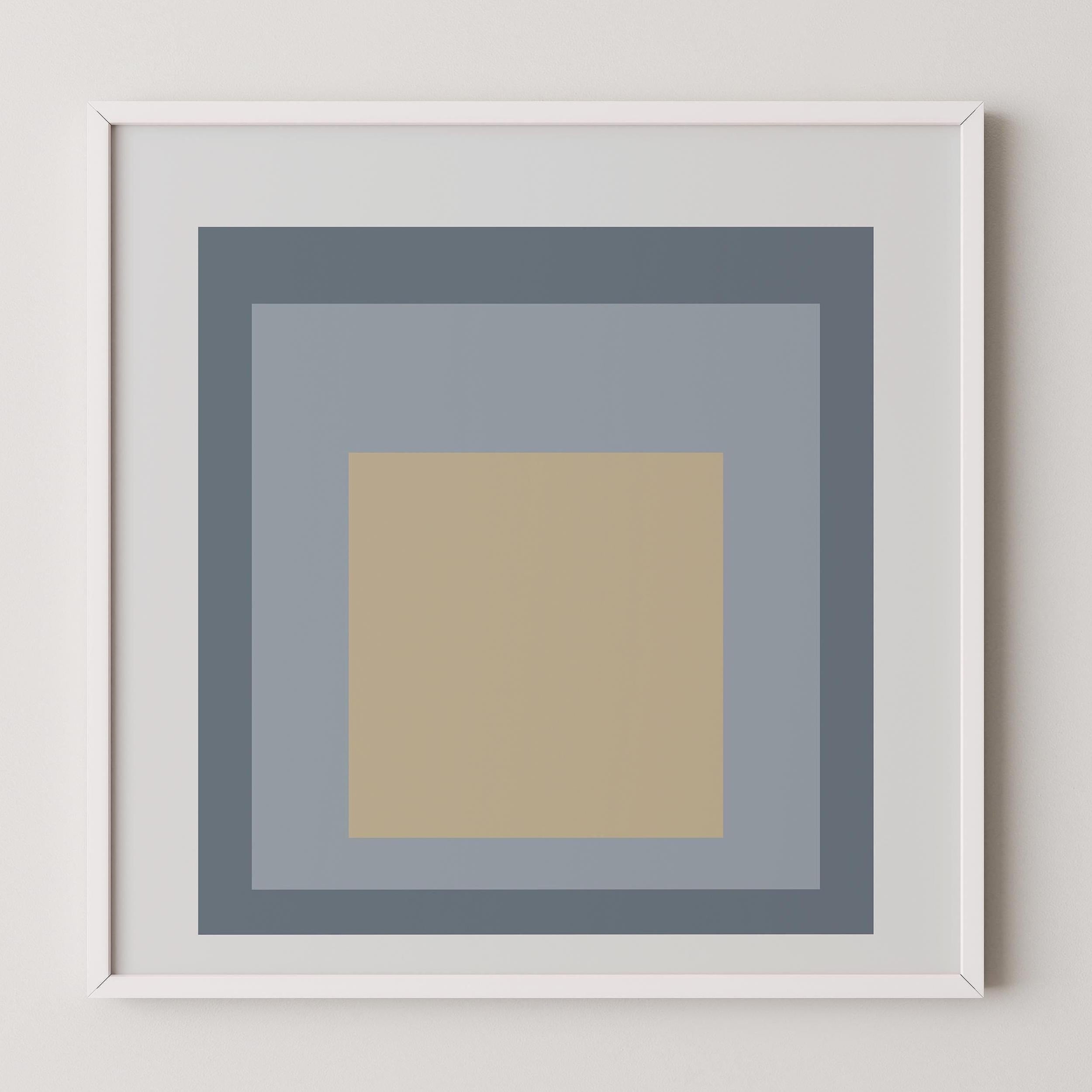Josef Albers Inspired 'Homage to the Square' Giclée Print: Mid - Century Modern Art (1x1) - 9ArtPrints