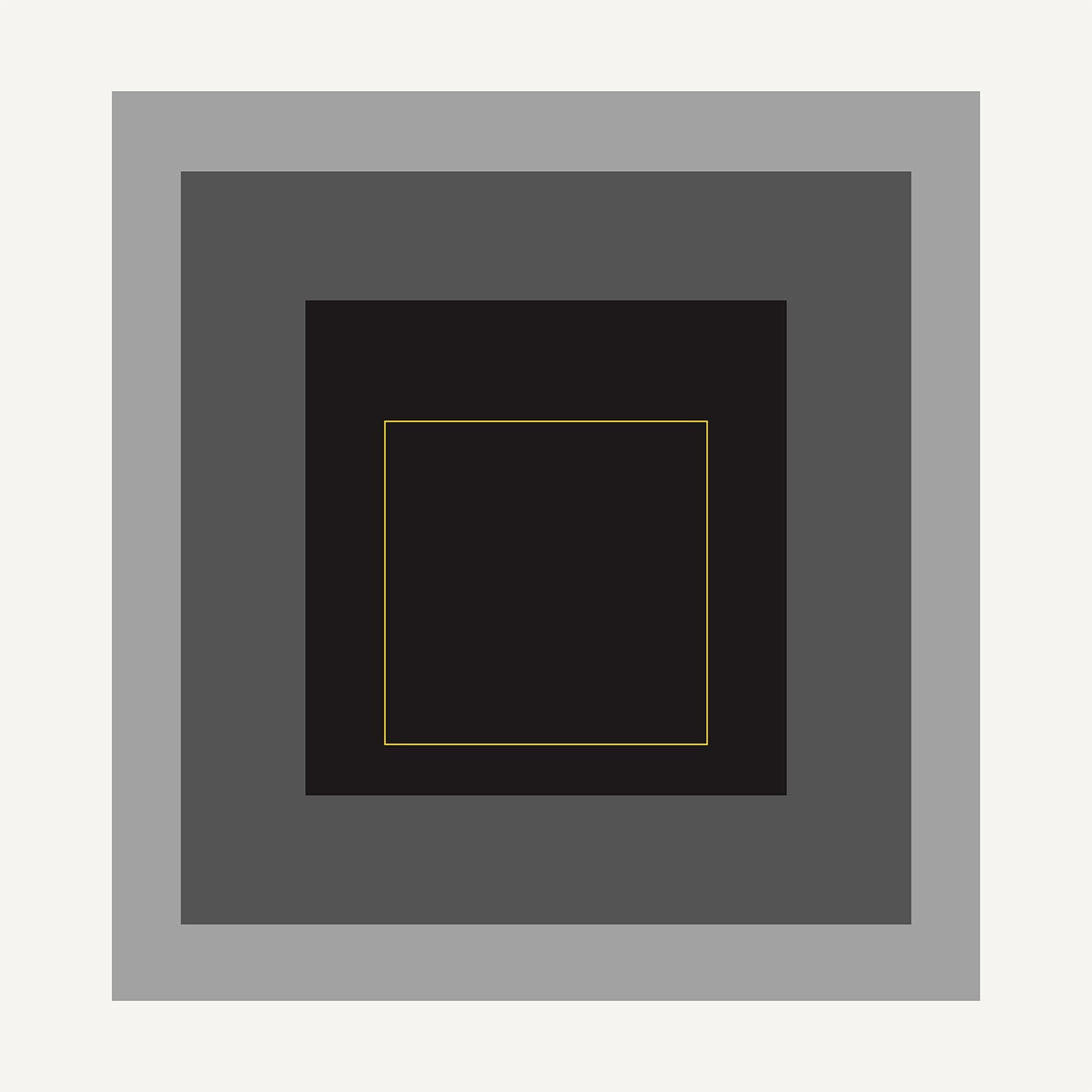 Josef Albers Inspired Homage to the Square Giclee Print: Mid - Century Modern Art (1x1) - 9ArtPrints
