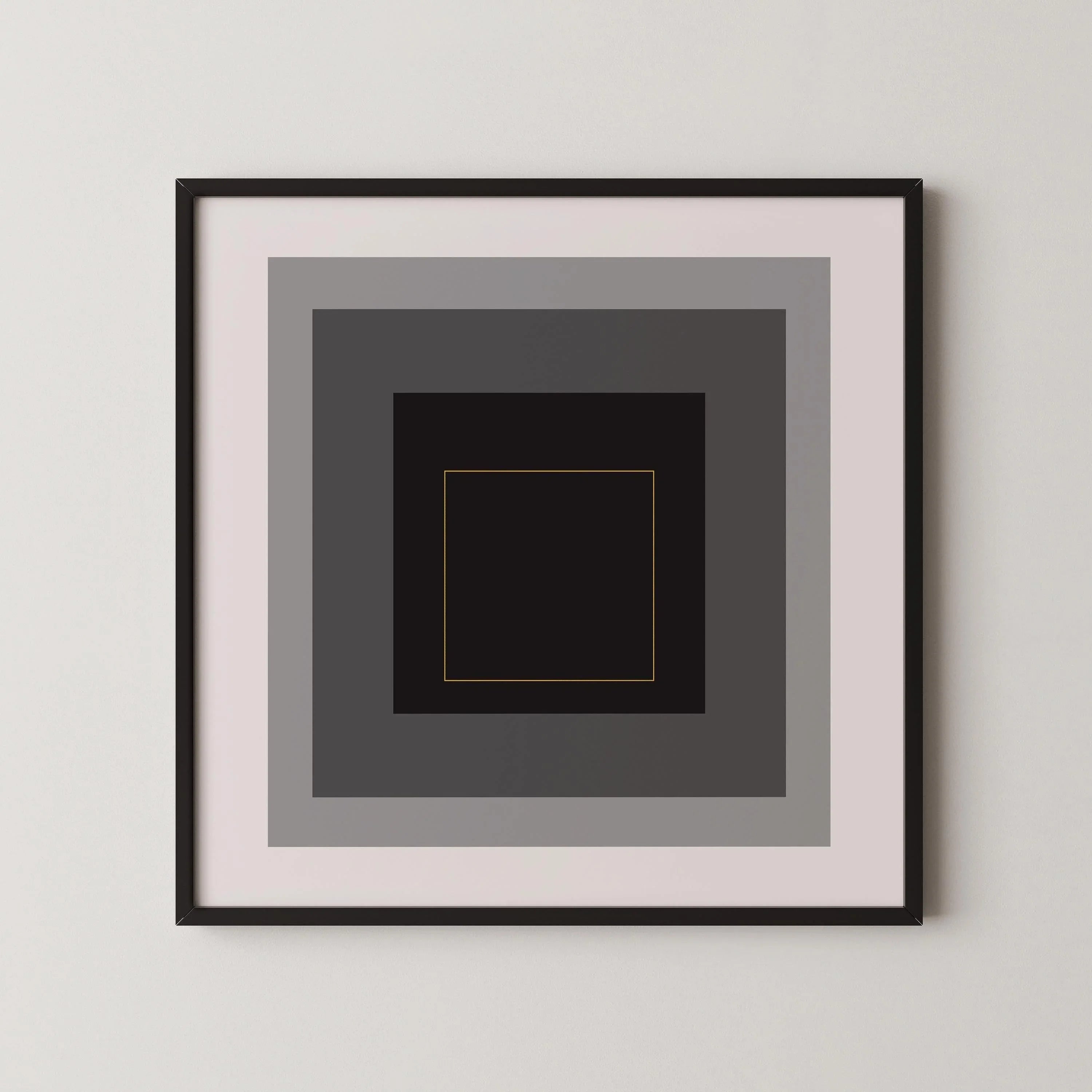 Josef Albers Inspired Homage to the Square Giclee Print: Mid - Century Modern Art (1x1) - 9ArtPrints