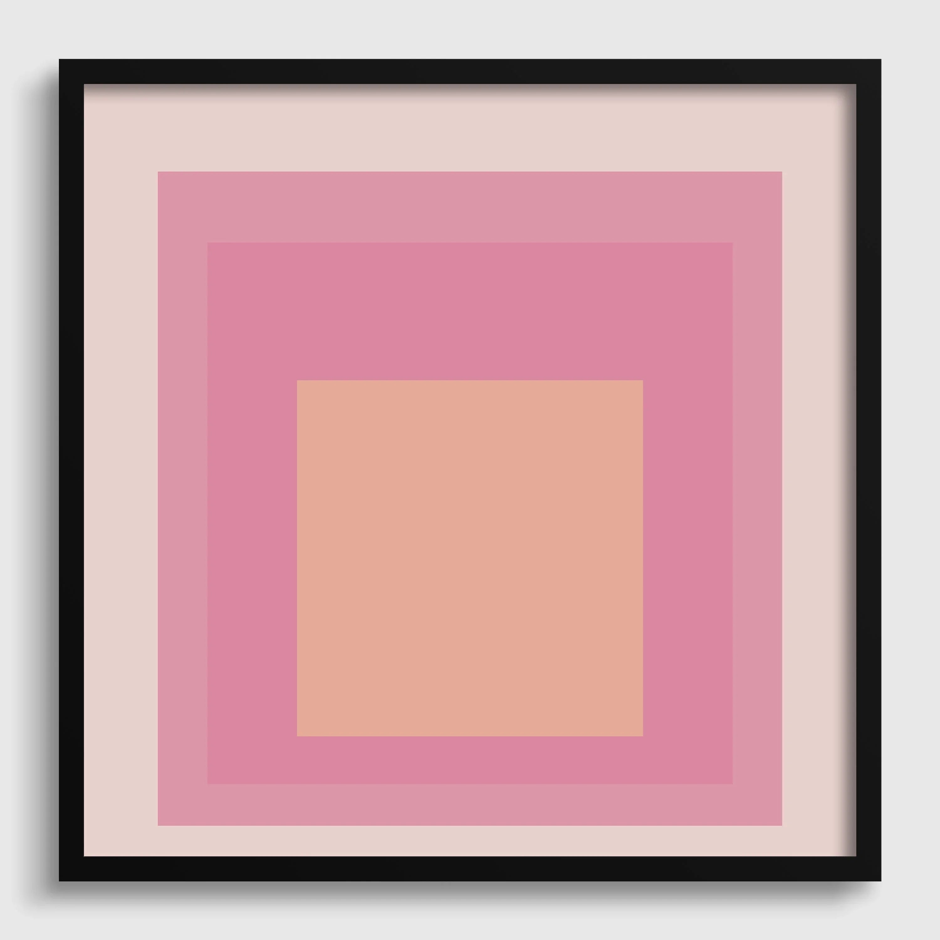 Josef Albers Inspired 'Patricia' Giclee Print: Mid - Century Modern Homage to the Square (1x1) - 9ArtPrints