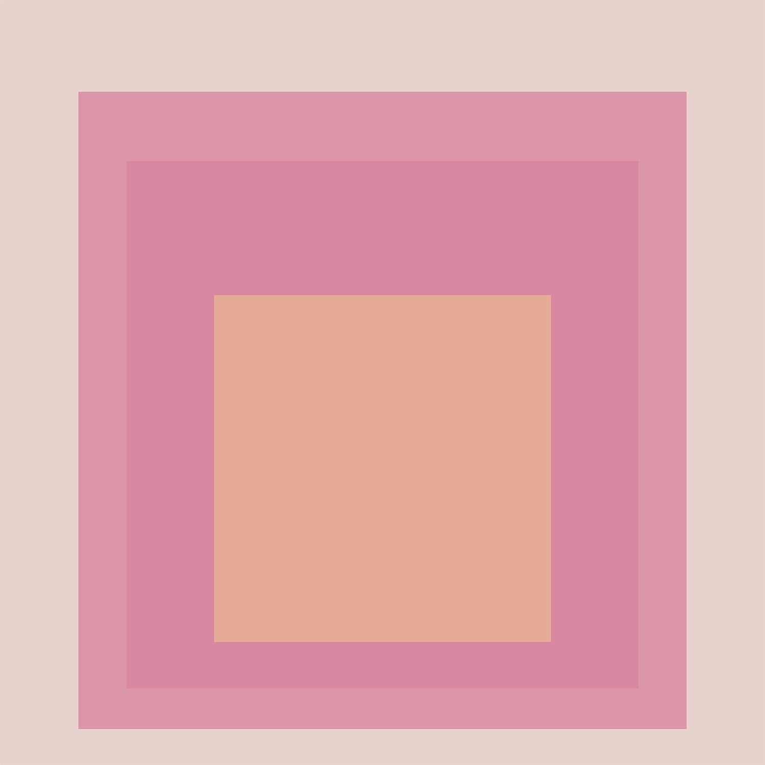 Josef Albers Inspired 'Patricia' Giclee Print: Mid - Century Modern Homage to the Square (1x1) - 9ArtPrints