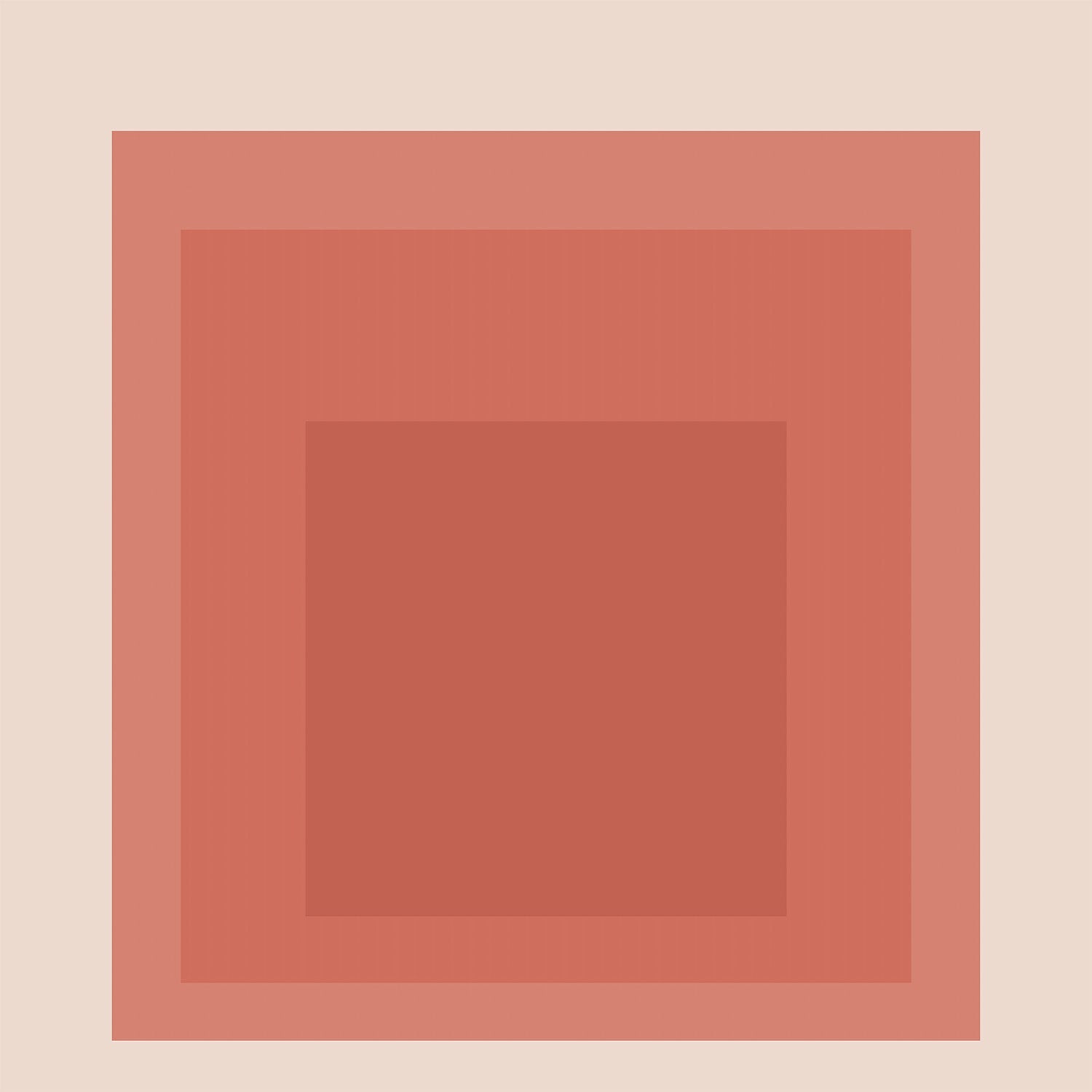 Josef Albers Inspired ‘Tiger Lily’ Giclée Print: Mid - Century Modern Square Art (1x1) - 9ArtPrints