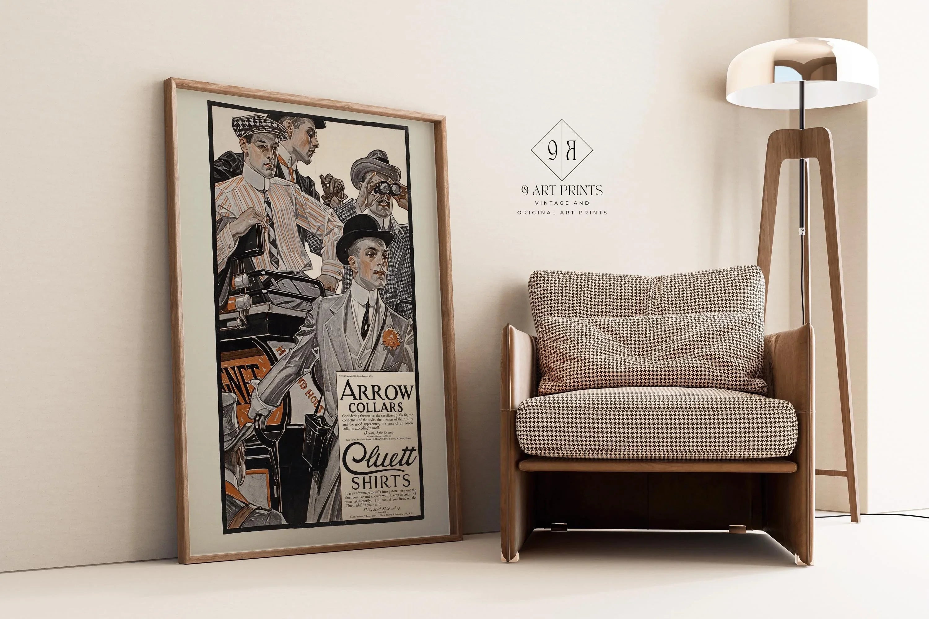 Joseph Leyendecker - Arrow Collars and Cluett Shirts Print – Vintage LGBTQ+ Art | Vintage Advertisement (available framed) - 9ArtPrints