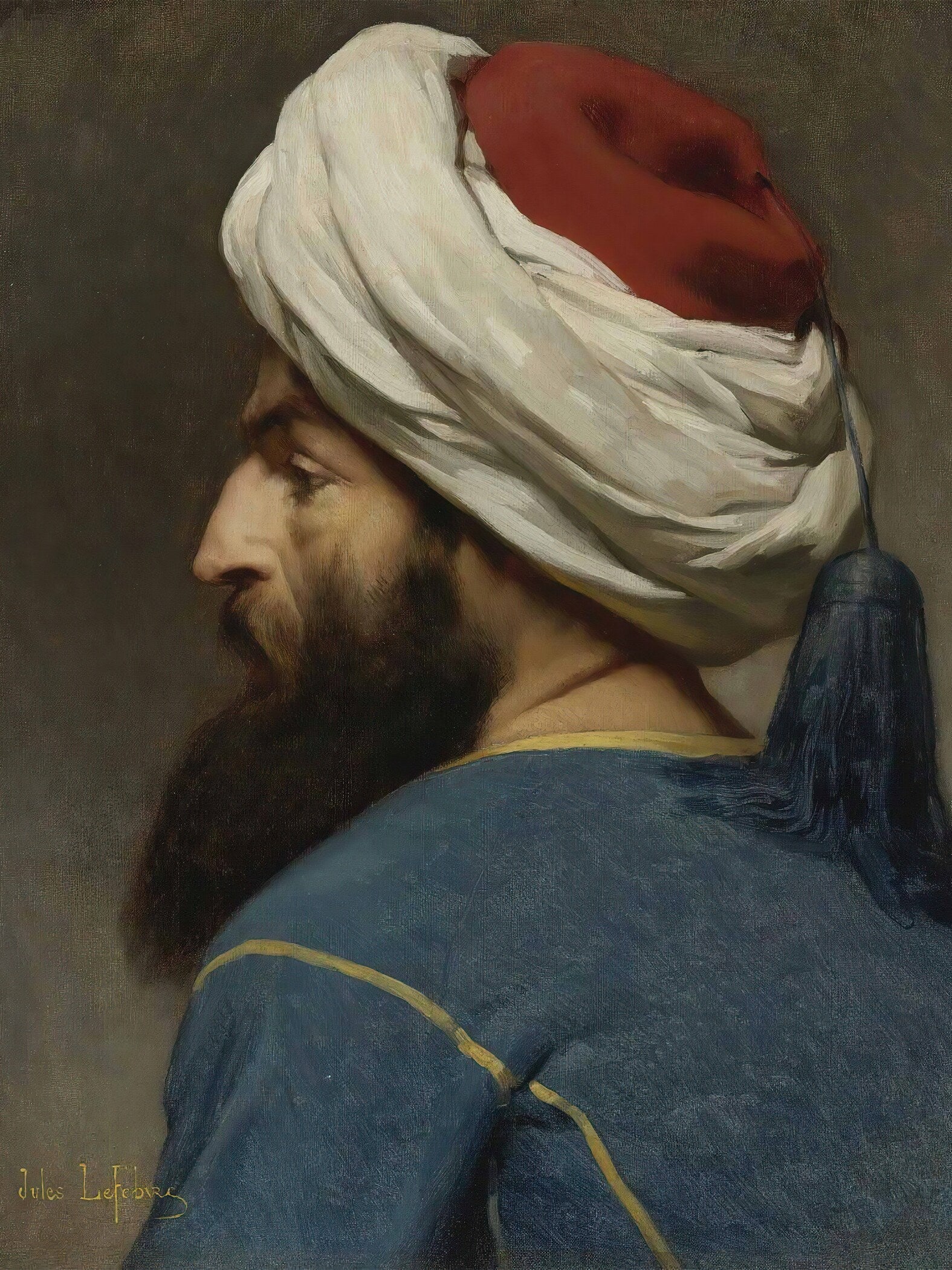 Jules Joseph Lefebvre — Portrait of an Ottoman | Orientalist Fine Art Print - 9ArtPrints