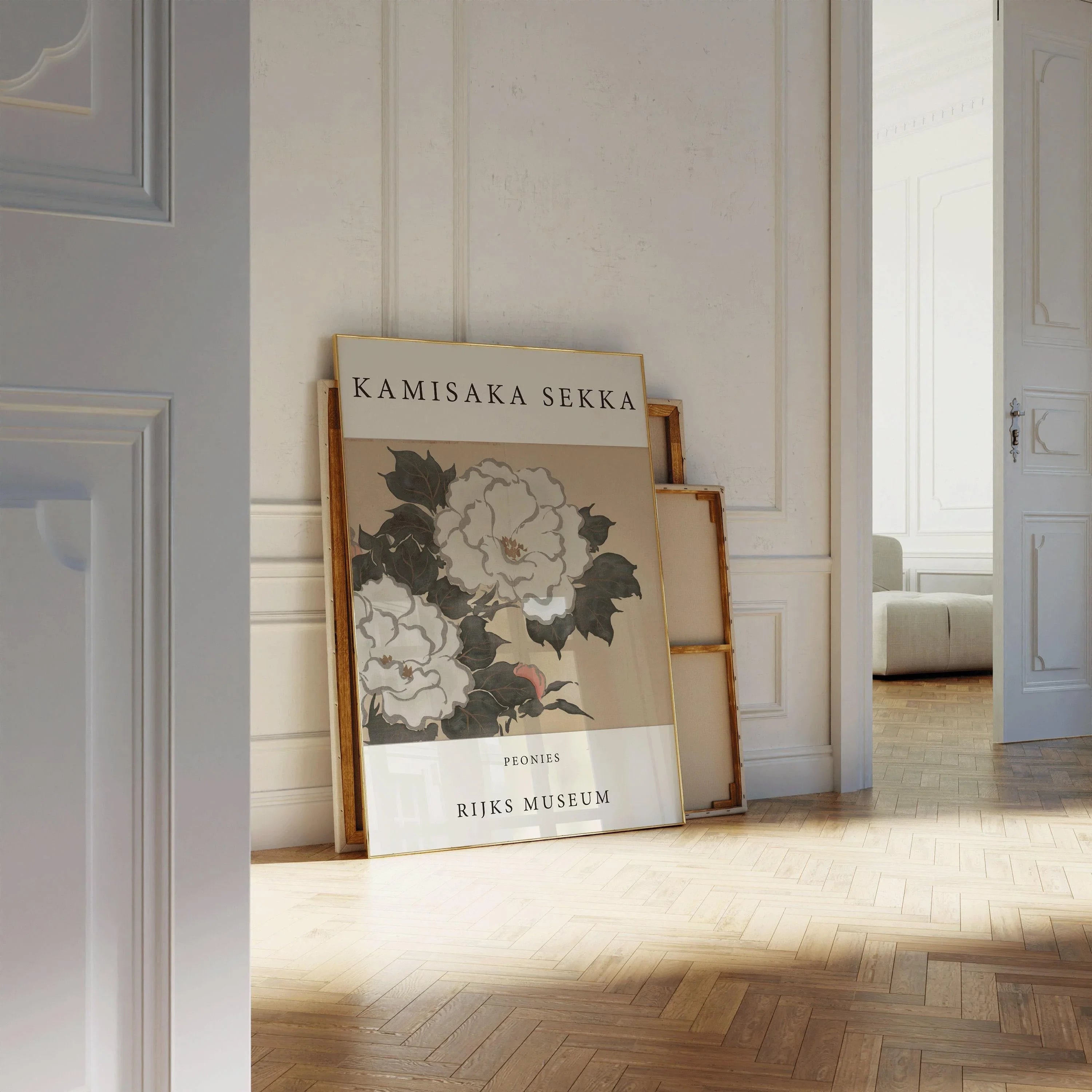 Kamisaka Sekka - Peonies | PRINT | Vintage Japanese Woodblock Art