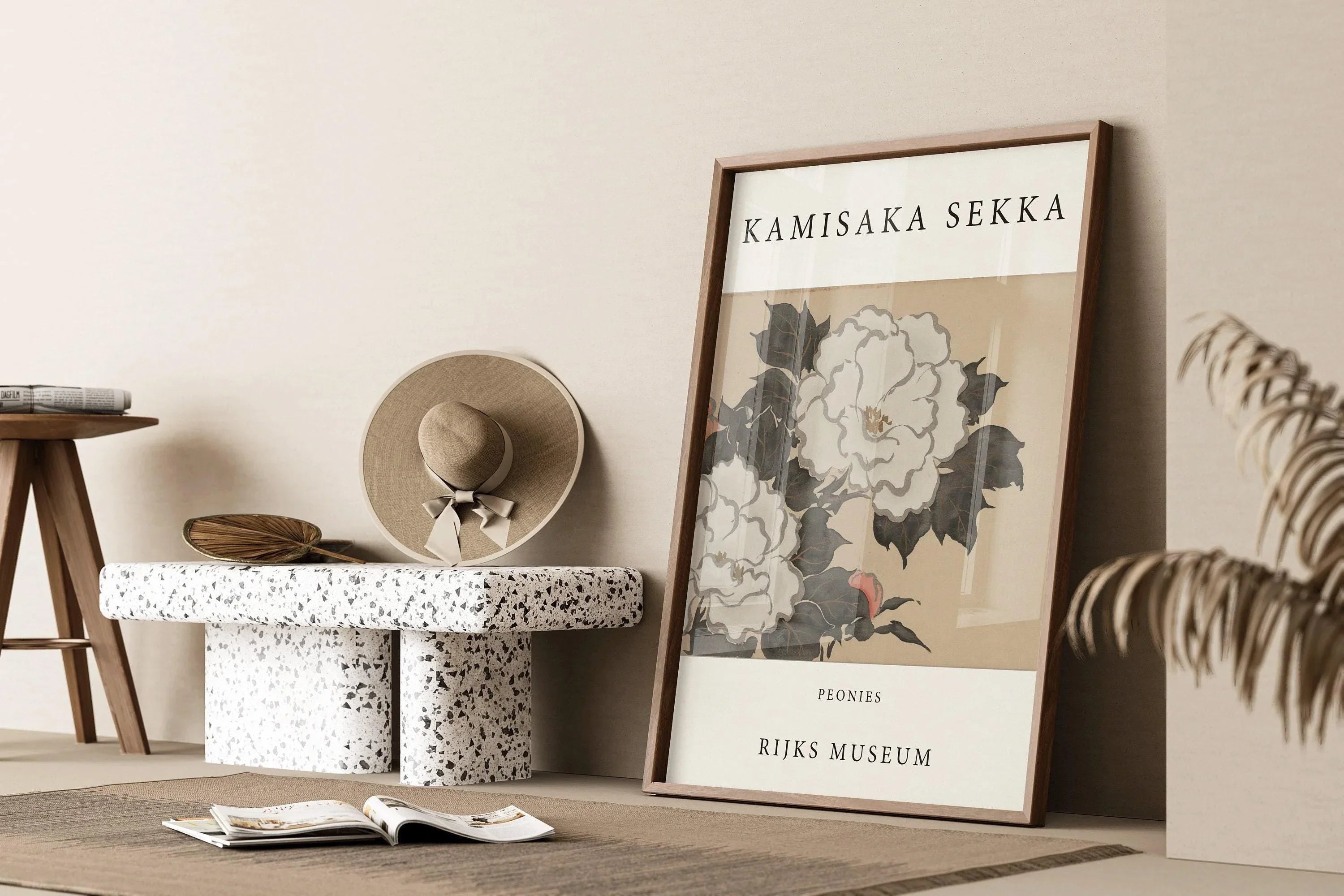 Kamisaka Sekka - Peonies | PRINT | Vintage Japanese Woodblock Art