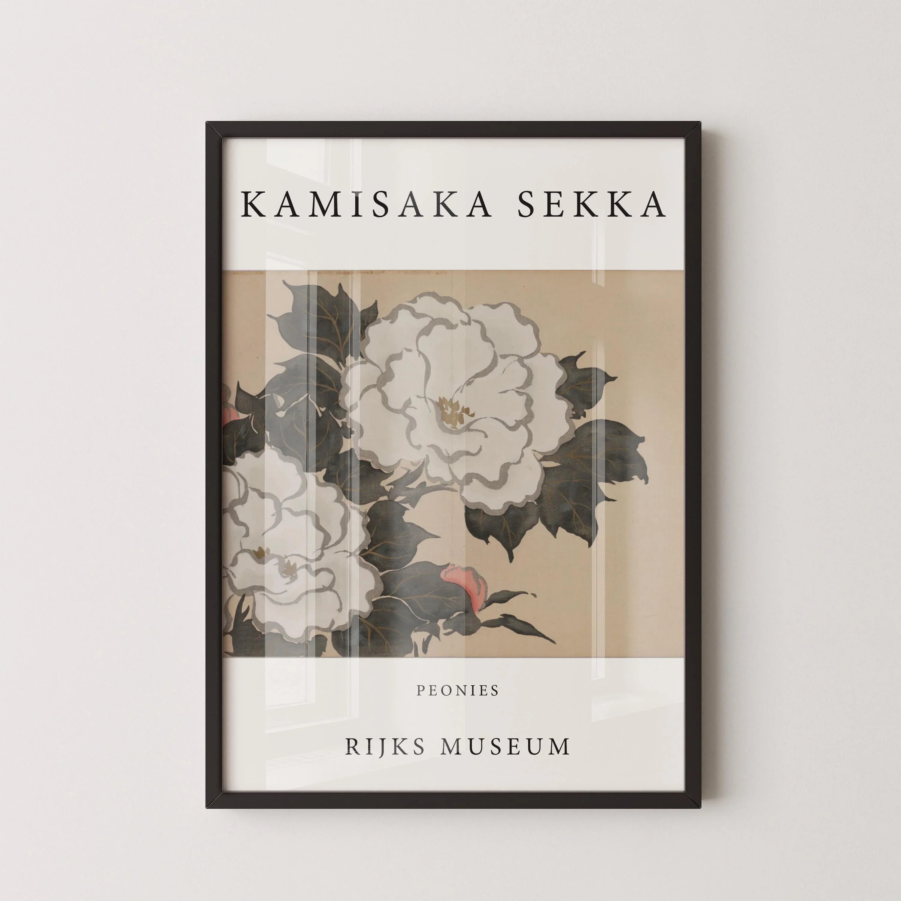Kamisaka Sekka Peonies Print: Vintage Japanese Woodblock Art - 9ArtPrints