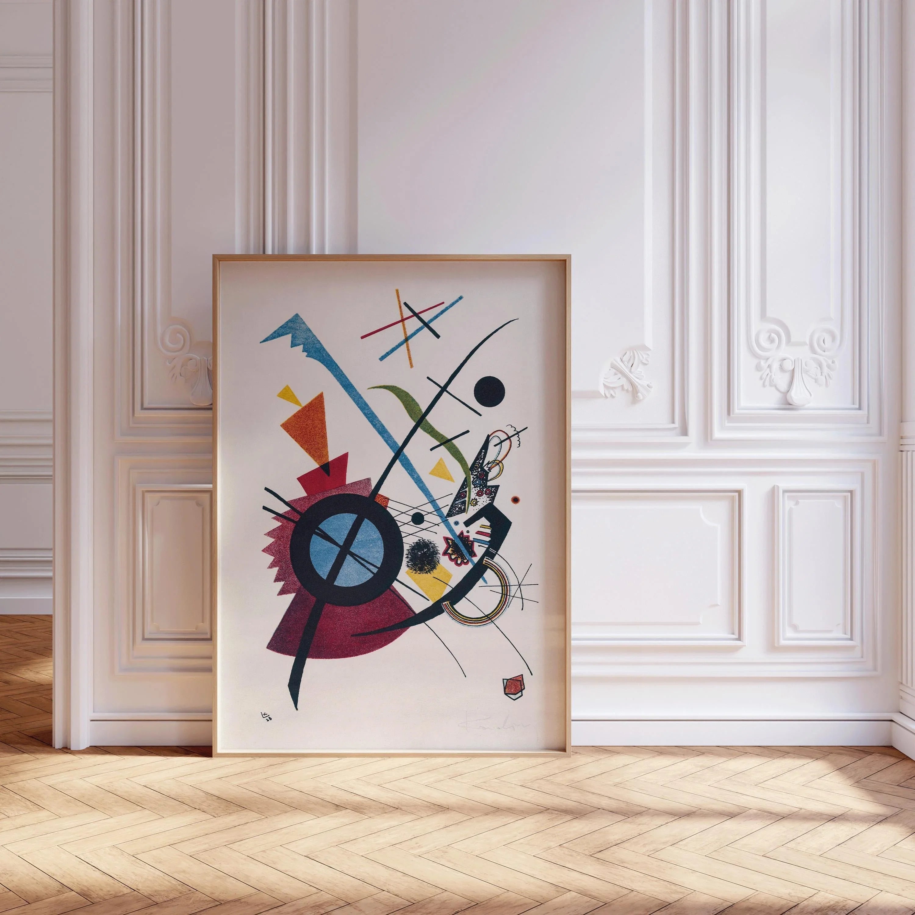 Kandinsky Bauhaus Art Print: Violet Abstract Giclee - 9ArtPrints