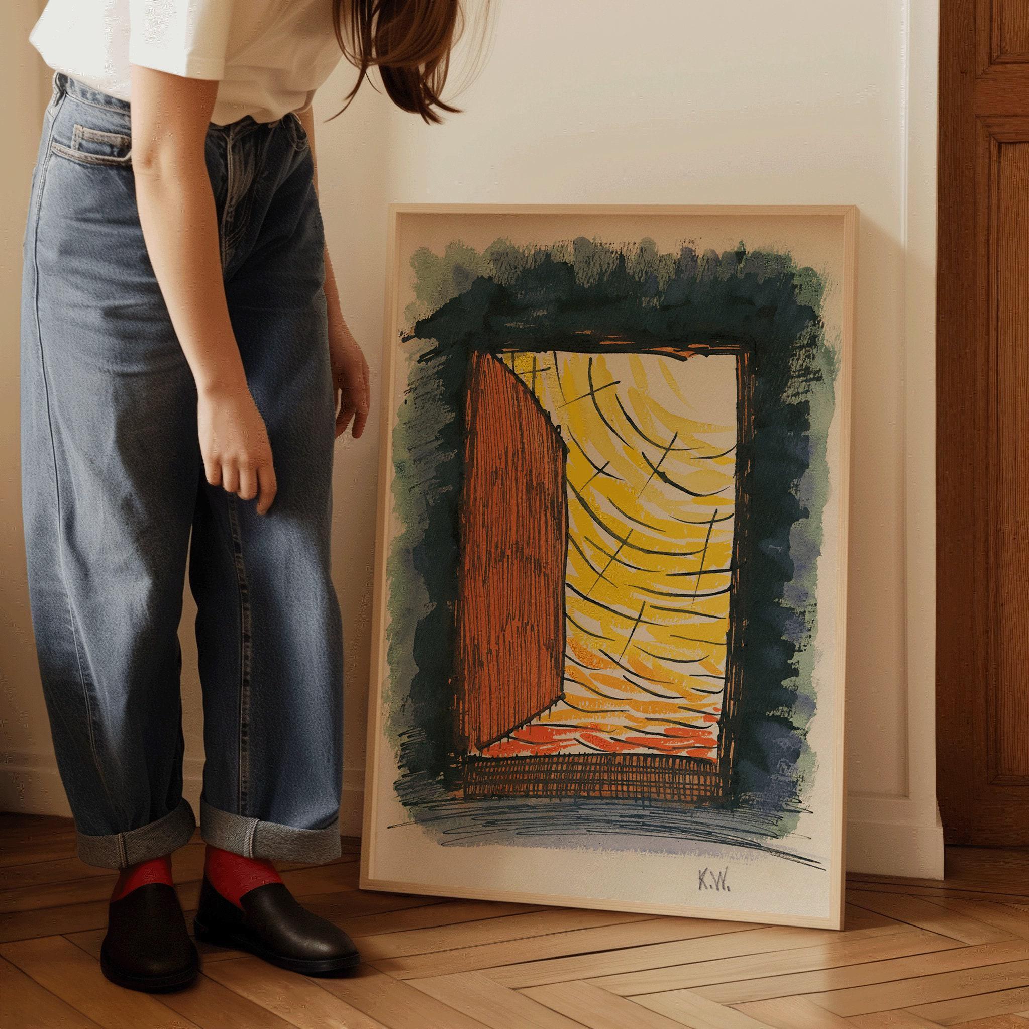 Karl Wiener Abstract Art Print: From My Life No. 13 (Handframed or Unframed) - 9ArtPrints