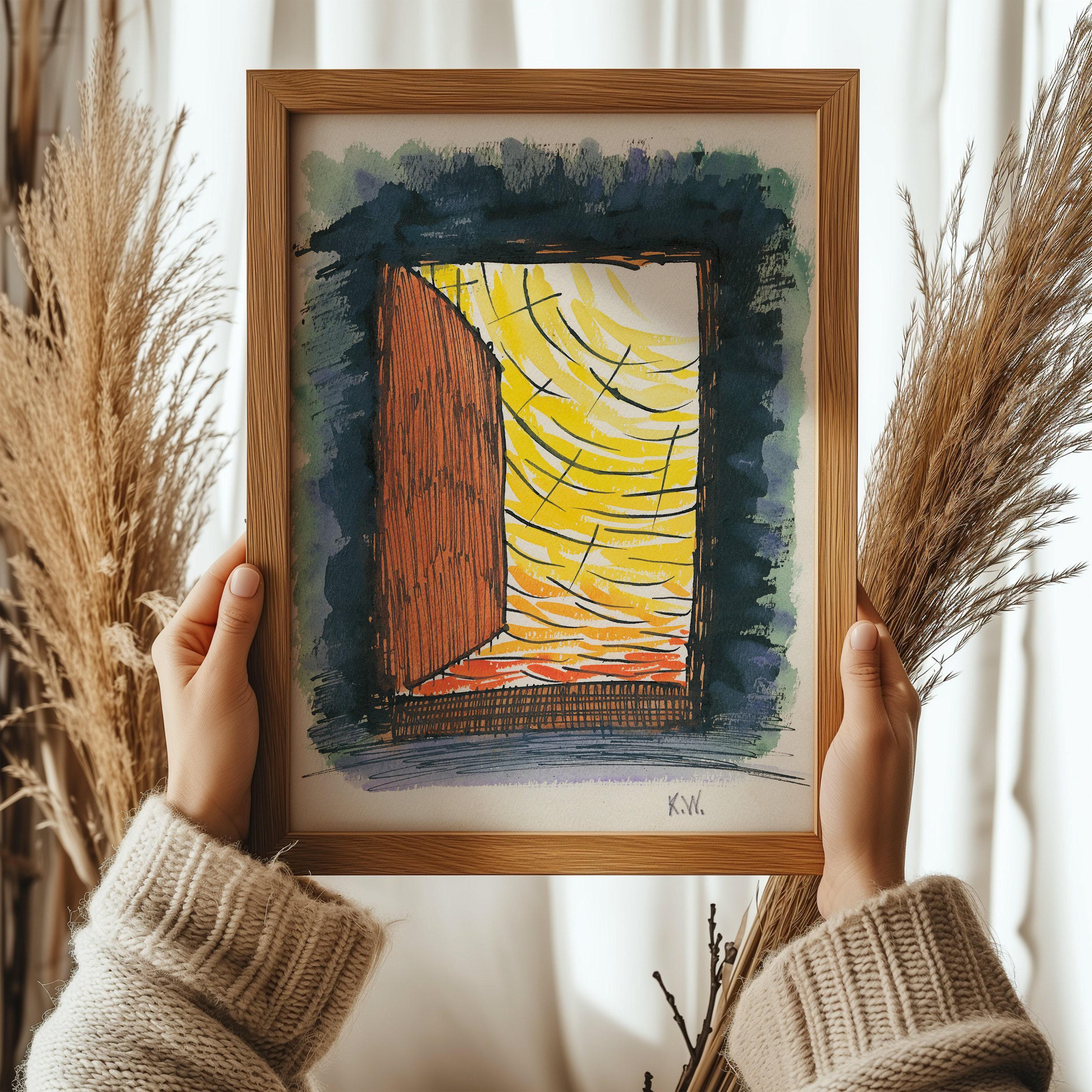 Karl Wiener Abstract Art Print: From My Life No. 13 (Handframed or Unframed) - 9ArtPrints