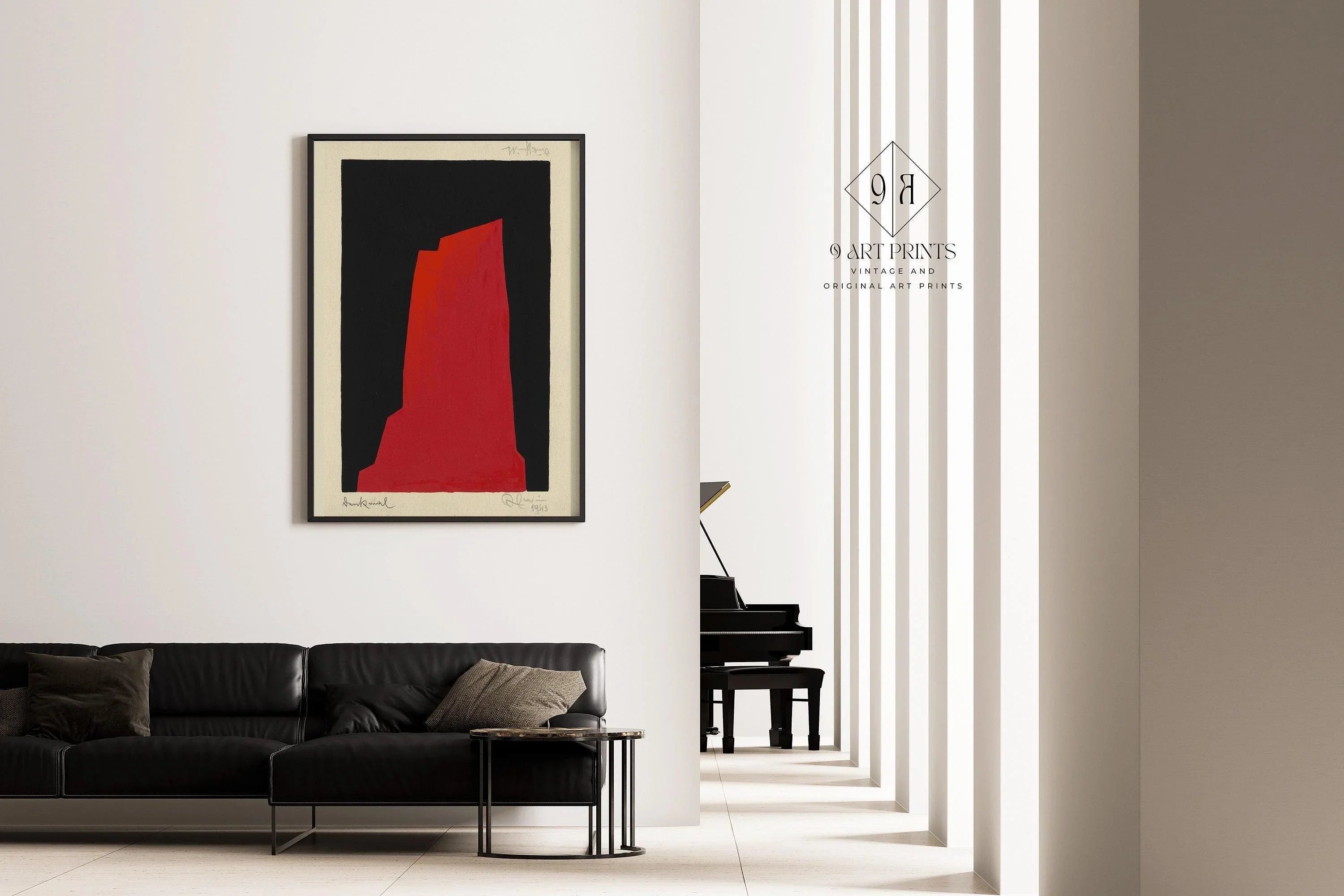 Karl Wiener - Monument | Modern Abstract Art (available handframed or unframed) - 9ArtPrints