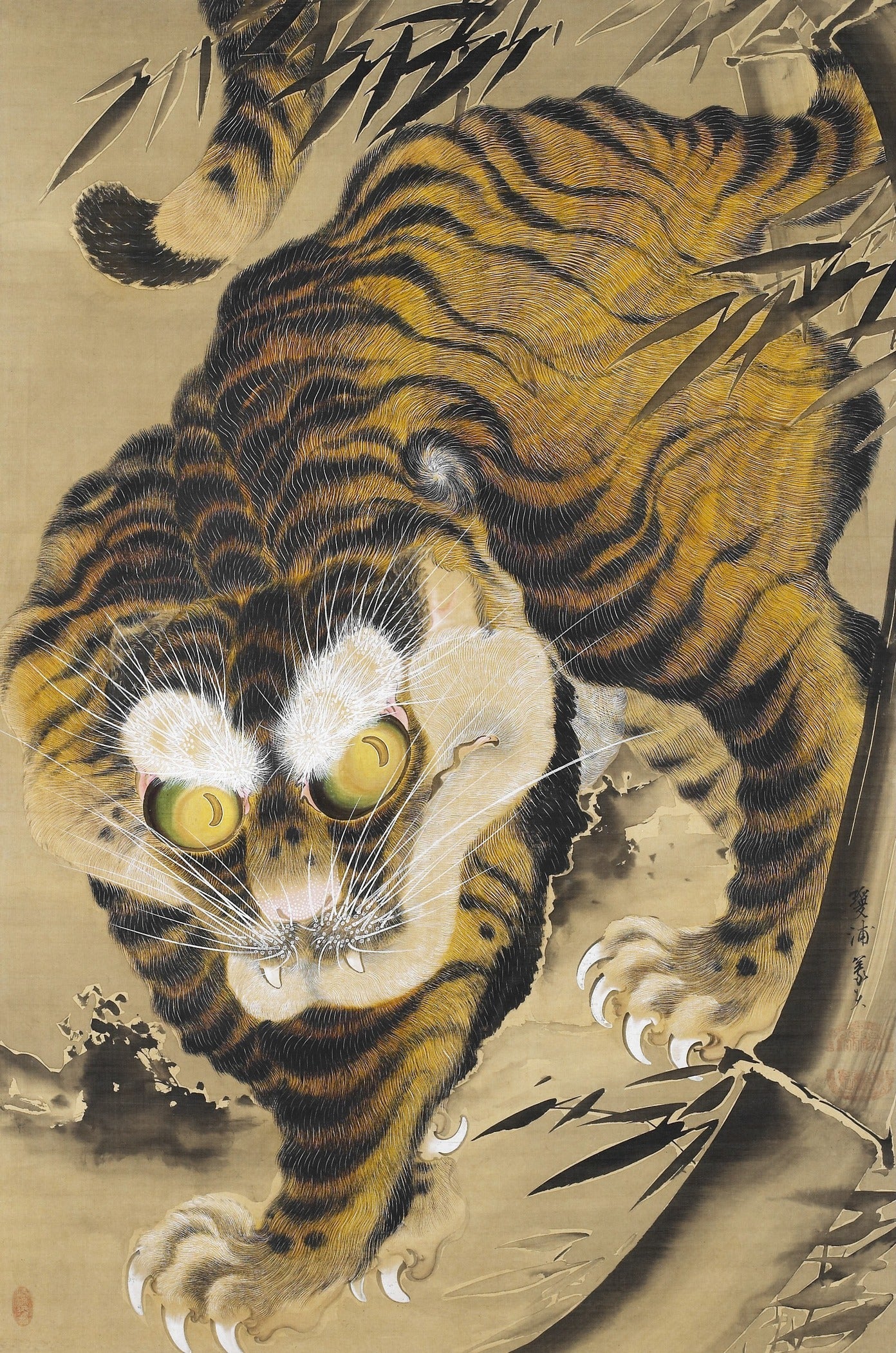 Katayama Yokoku — Tiger | Japanese Ink Painting - 9ArtPrints