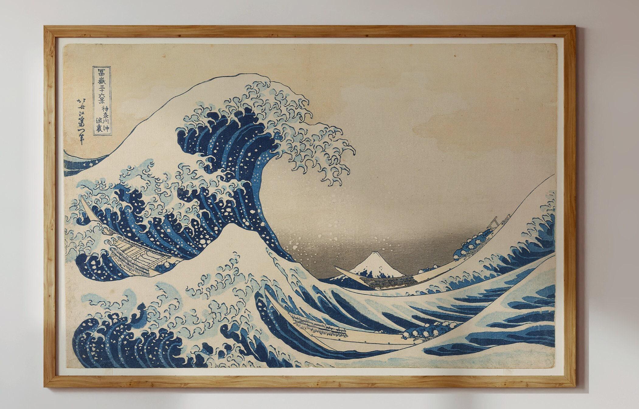 Katsushika Hokusai - Great Wave Off Kanagawa | PRINT | Famous Japanese Woodblock Art (available handframed or unframed) - 9ArtPrints
