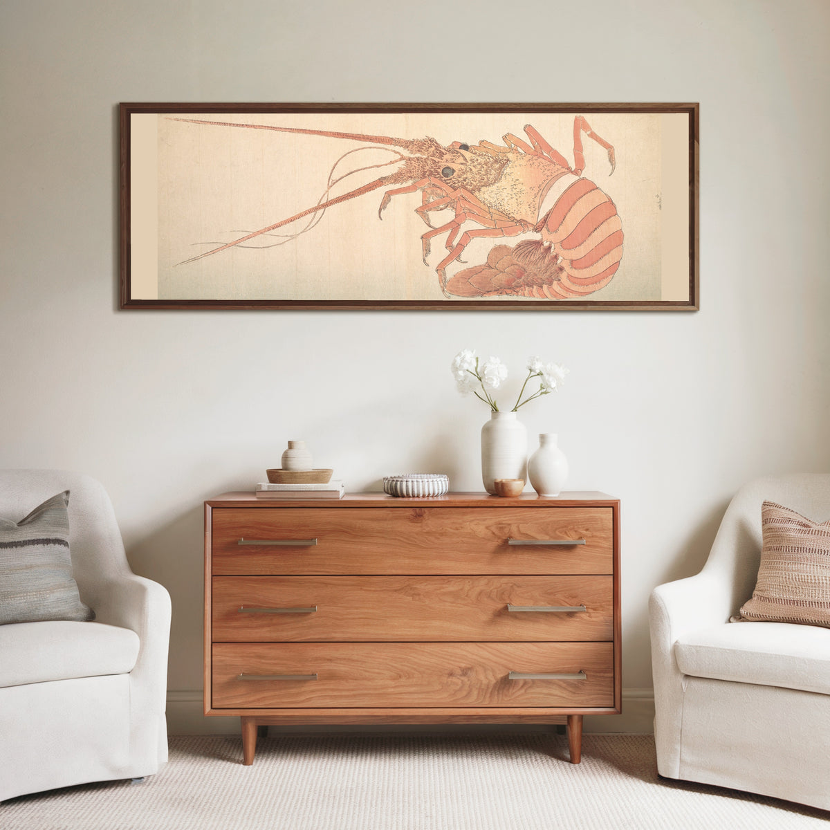Katsushika Hokusai — Large Lobster | Japanese Woodblock Print (Ukiyo-e)
