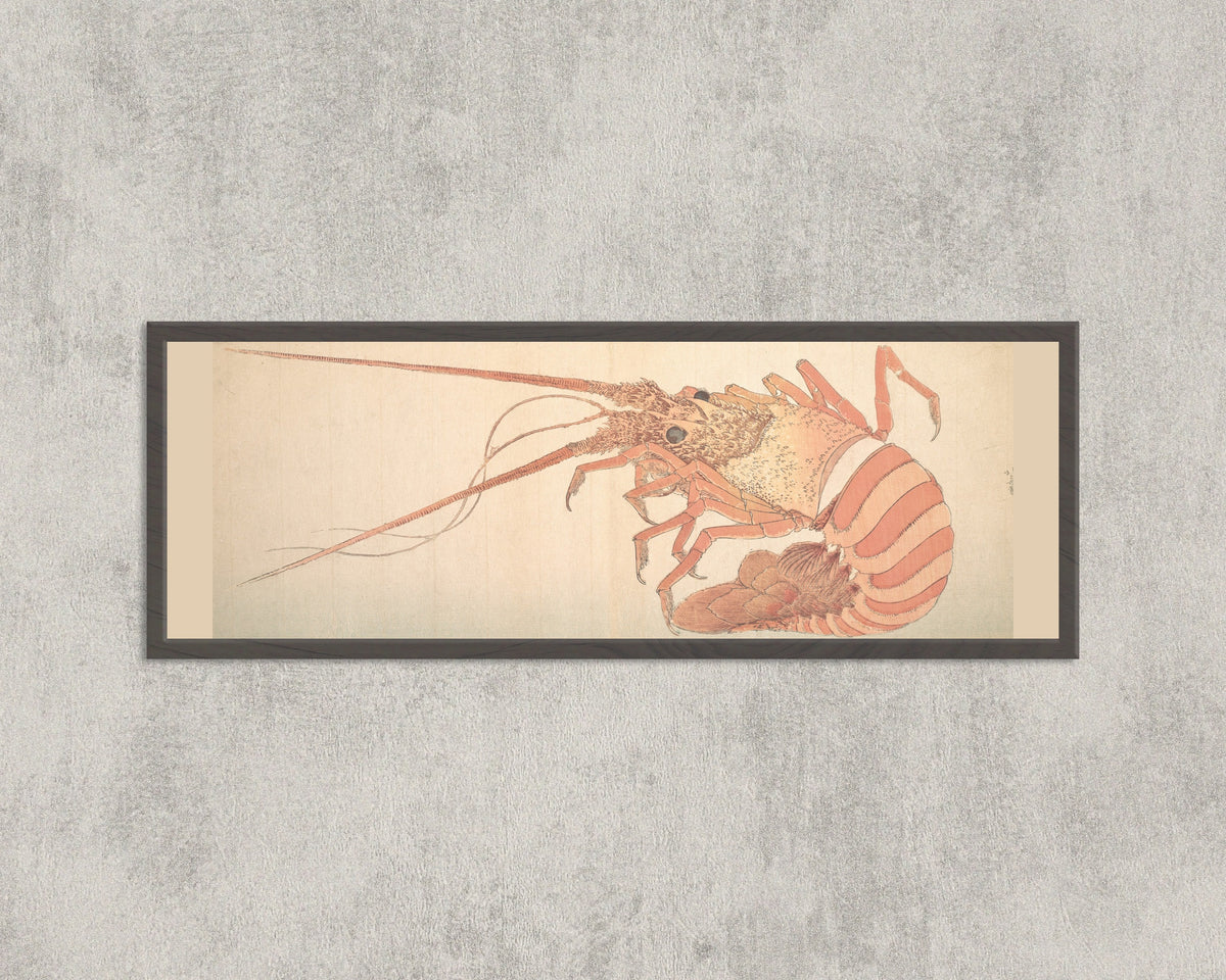 Katsushika Hokusai — Large Lobster | Japanese Woodblock Print (Ukiyo-e)