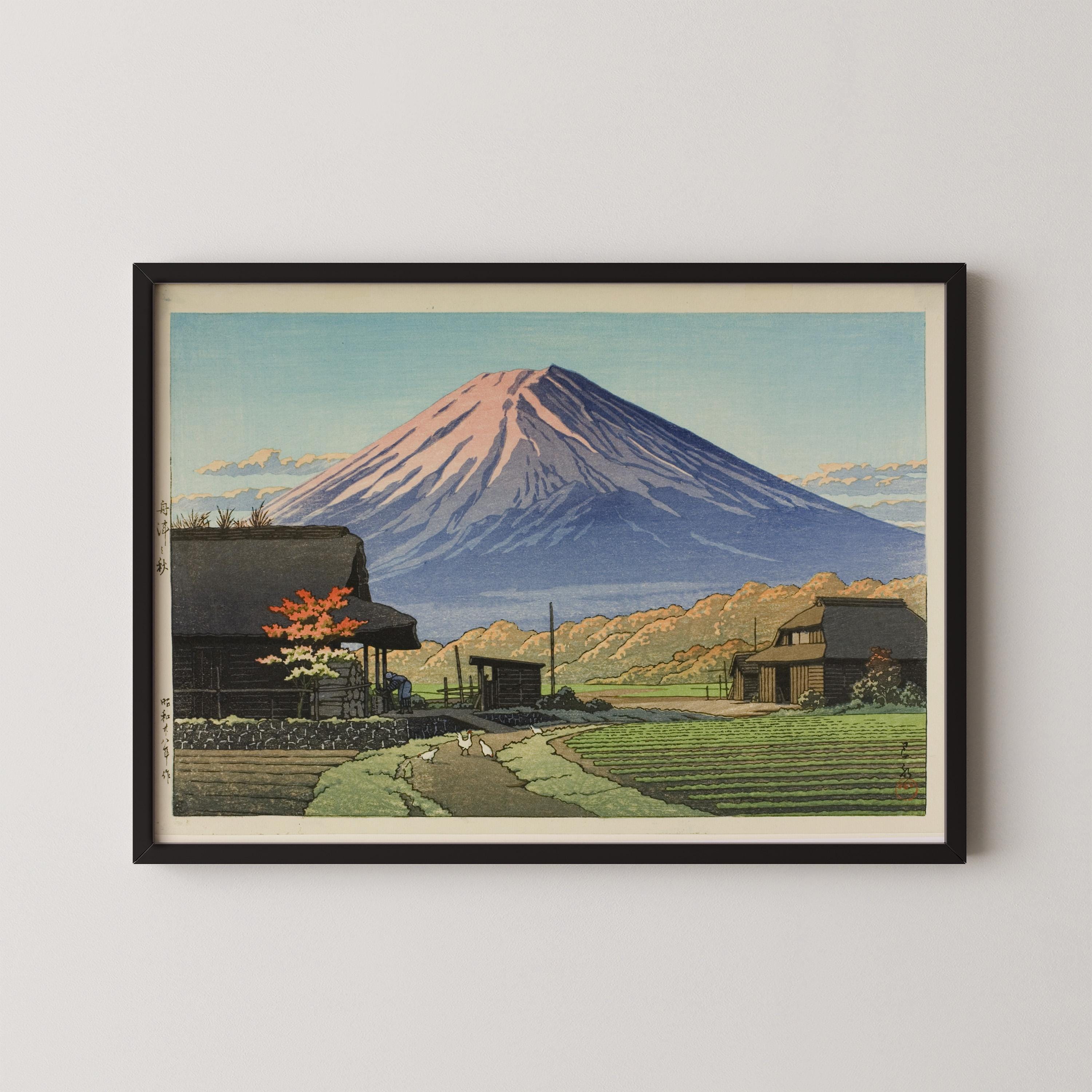 Kawase Hasui — Autumn in Funatsu | Japanese Woodblock Print (Shin Hanga) - 9ArtPrints