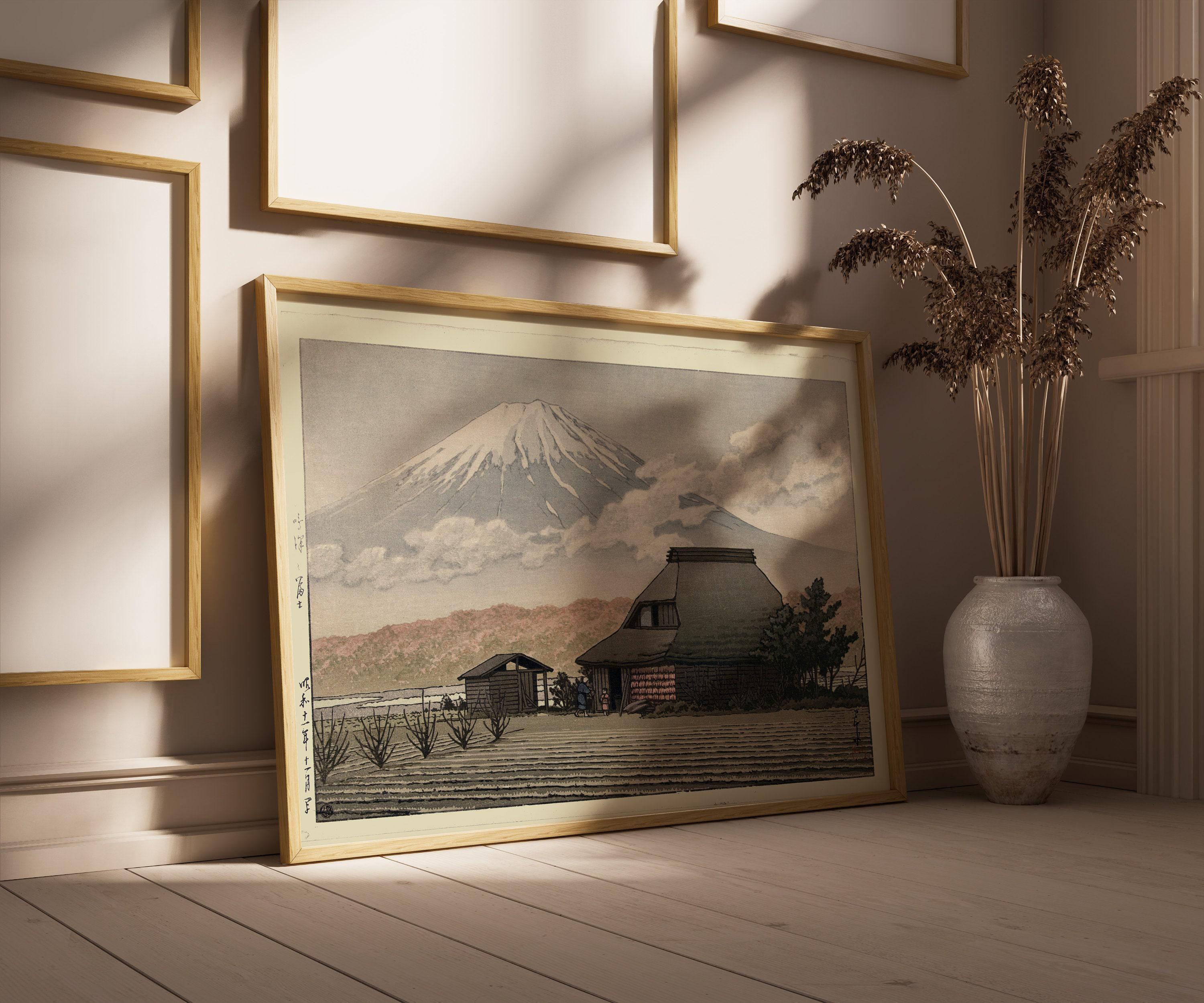 Kawase Hasui Countryside at Narusawa: Vintage Japanese Countryside Ukiyo - e Art Print - 9ArtPrints