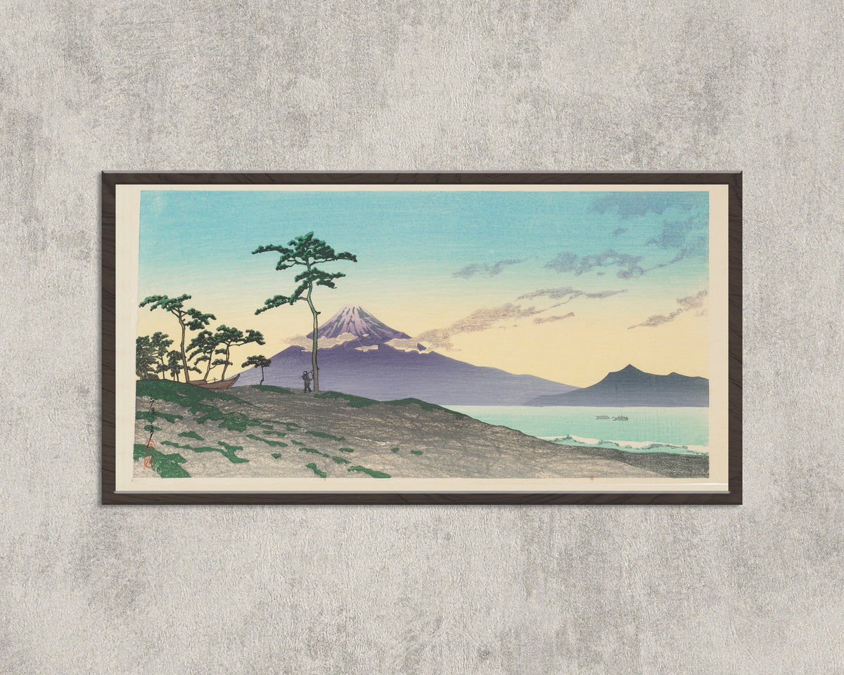 Kawase Hasui — Evening at Miho | Japanese Woodblock Print (Shin Hanga) - 9ArtPrints