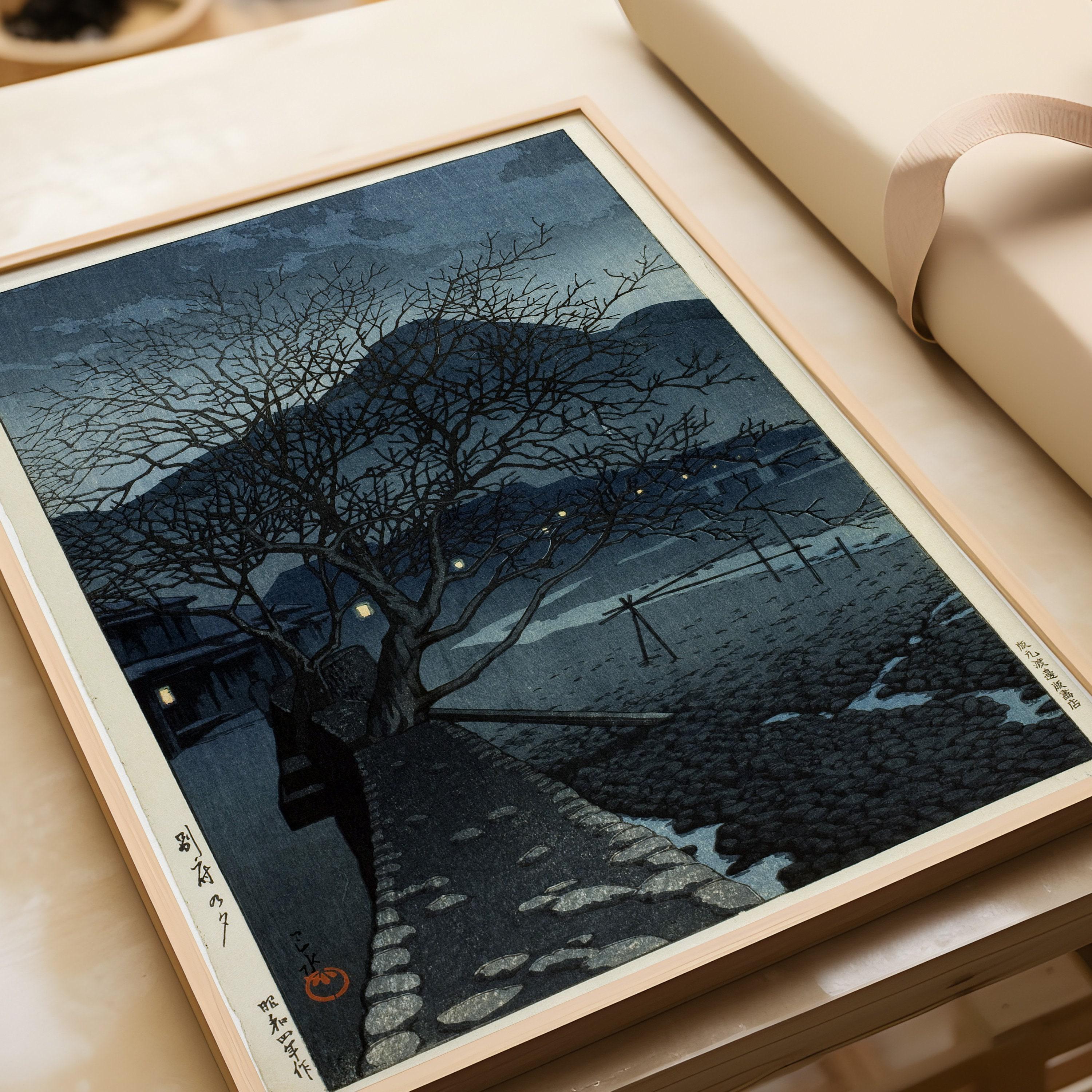 Kawase Hasui - Evening in Beppu: Japanese Woodblock Art Giclee Print - 9ArtPrints